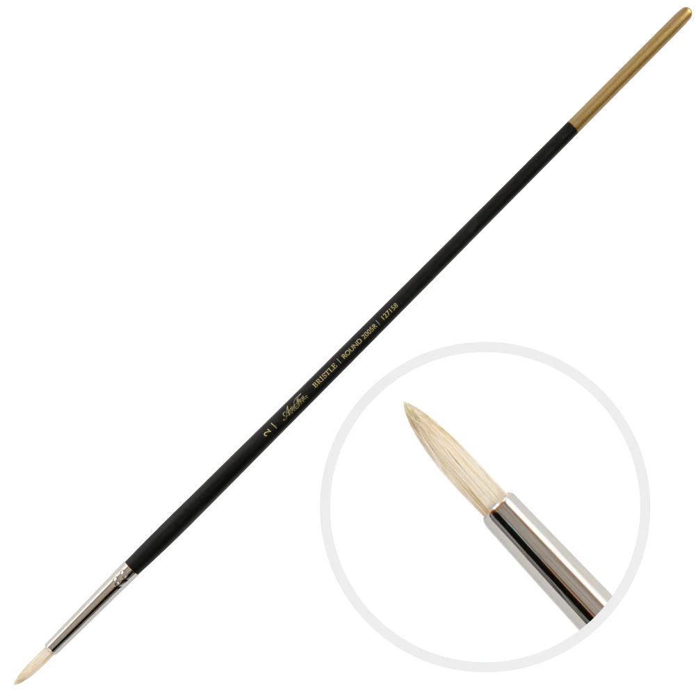 Artist First Choice Brush Interlock Hog Hair Round Size 2