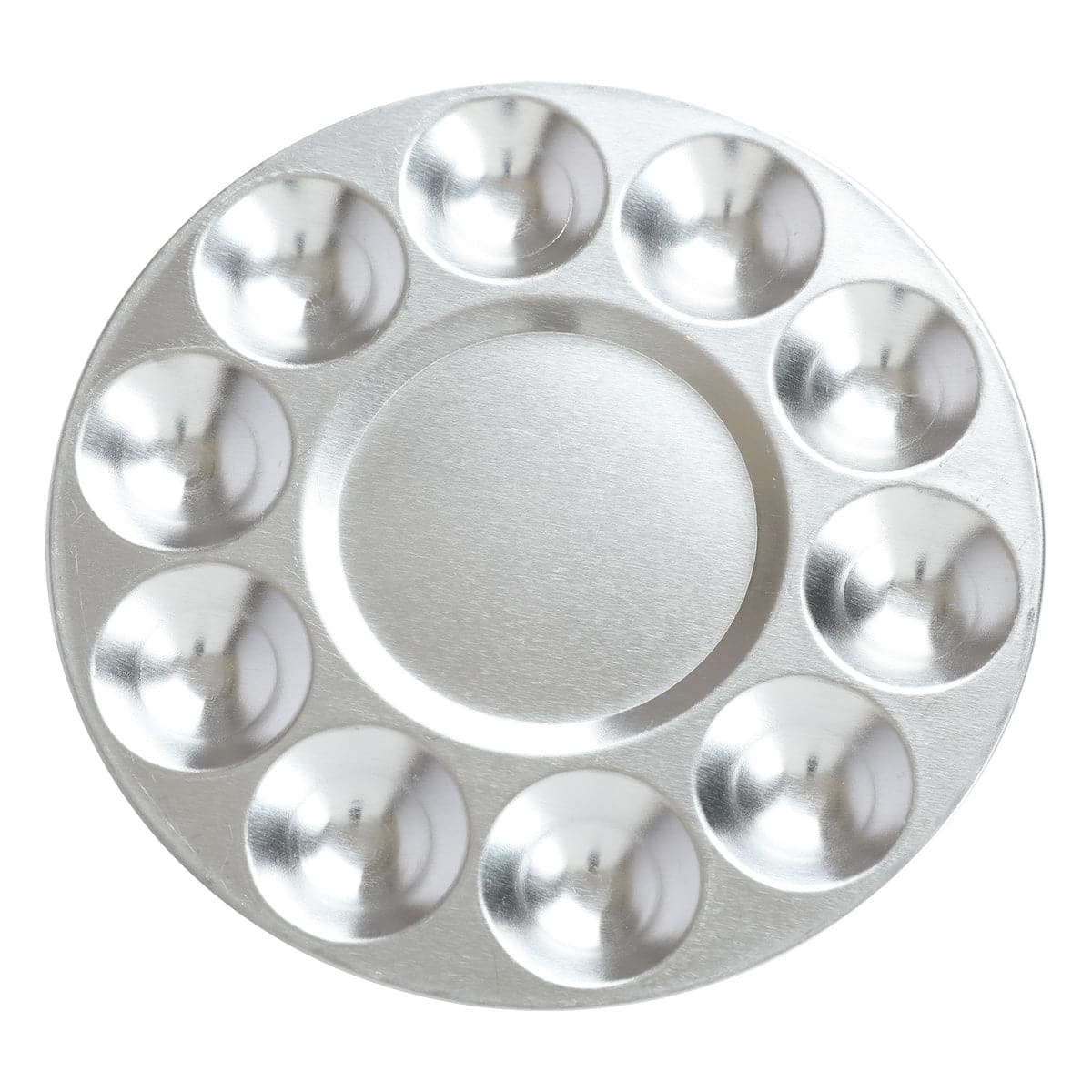 Artist First Choice Round Aluminium Palette 10 Wells