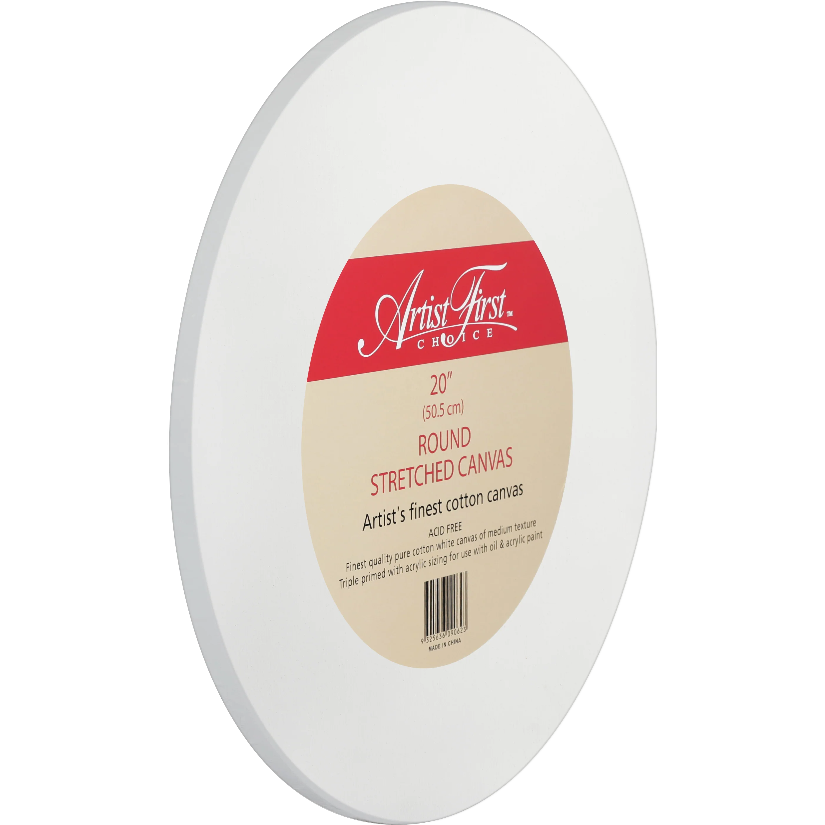 Artist First Choice Round Stretched Canvas 20 Inches - Image 4