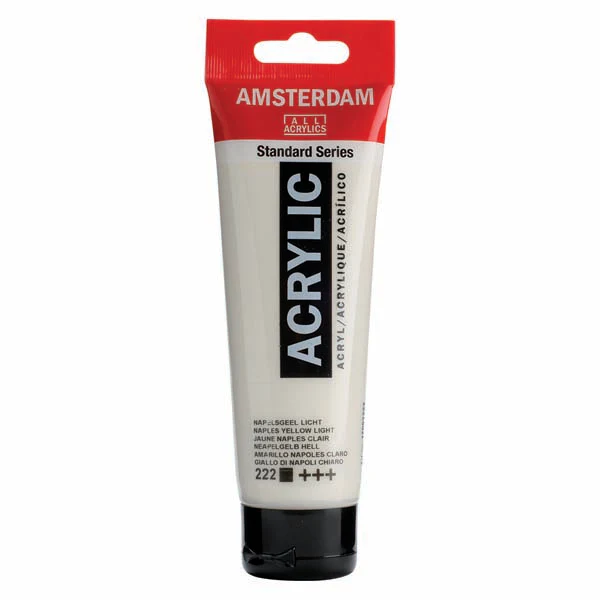 Amsterdam Acrylic Paint, 120ml - 222 - Naples Ylw Lt