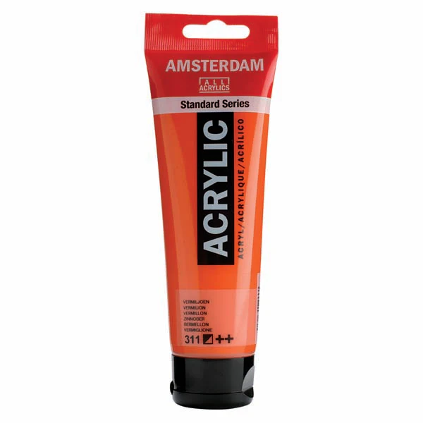 Amsterdam Acrylic Paint, 120ml - 311 - Vermilion
