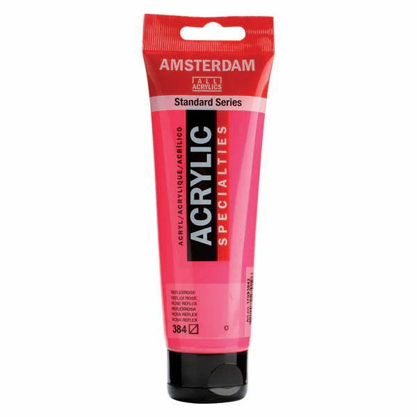 Amsterdam Acrylic Paint, 120ml - 384 - Reflex Rose