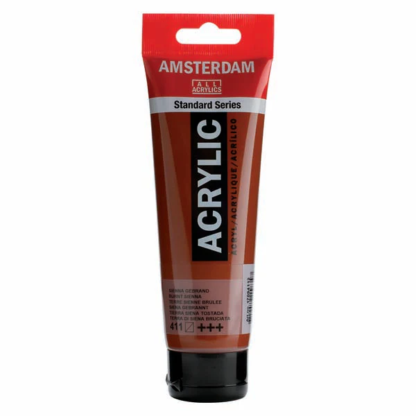 Amsterdam Acrylic Paint, 120ml - 411 - Burnt Sienna