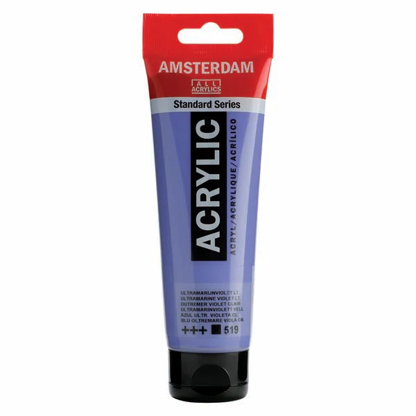 Amsterdam Acrylic Paint, 120ml - 519 - U.Mar Viol.Lt