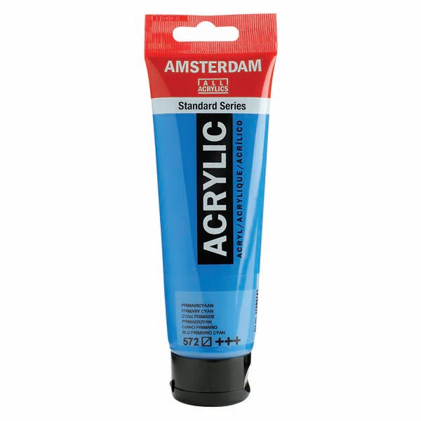 Amsterdam Acrylic Paint, 120ml - 572 - Prim.Cyan