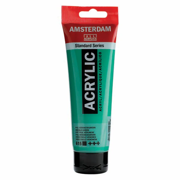 Amsterdam Acrylic Paint, 120ml - 615 - Emerald Green
