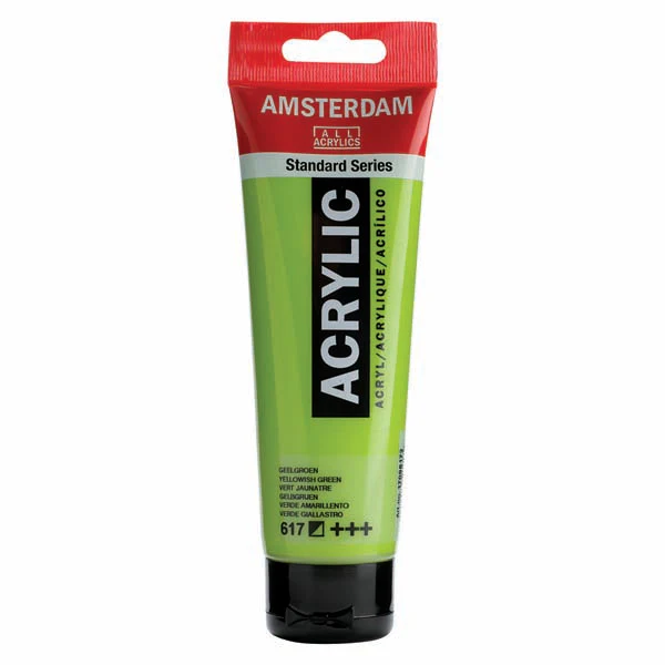 Amsterdam Acrylic Paint, 120ml - 617 - Ylwish Green