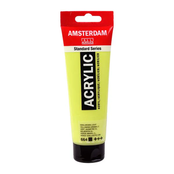 Amsterdam Acrylic Paint, 120ml - 664 - Yellowish Green Light