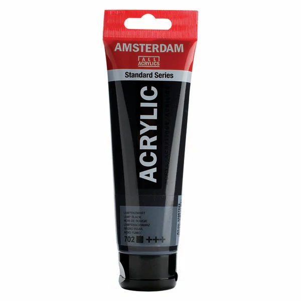 Amsterdam Acrylic Paint, 120ml - 702 - Lamp Black