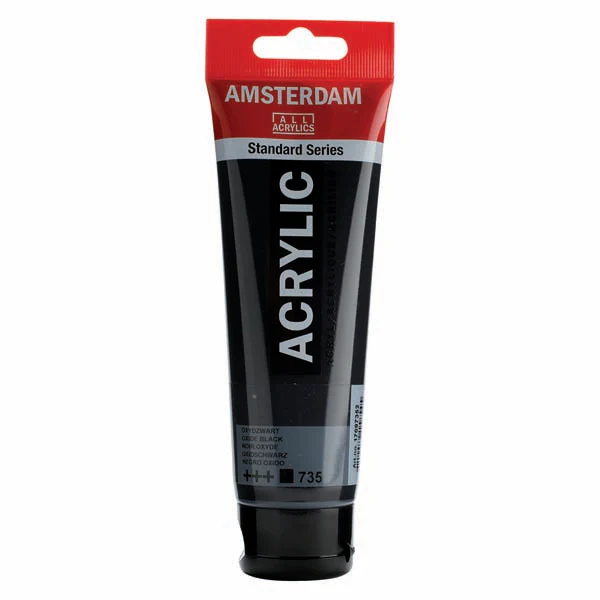 Amsterdam Acrylic Paint, 120ml - 735 - Oxide Black