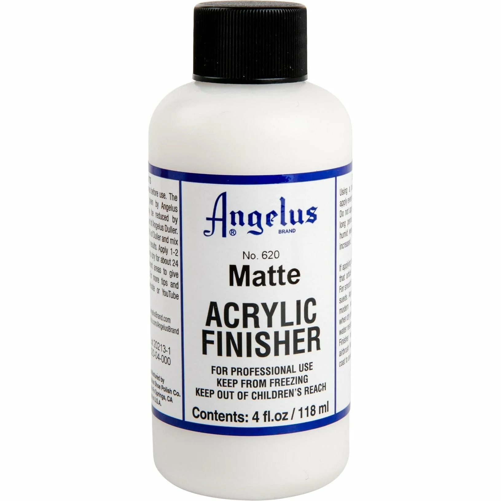 Angelus Acrylic Clear Finish Matt #620, 4 Oz (118Ml)