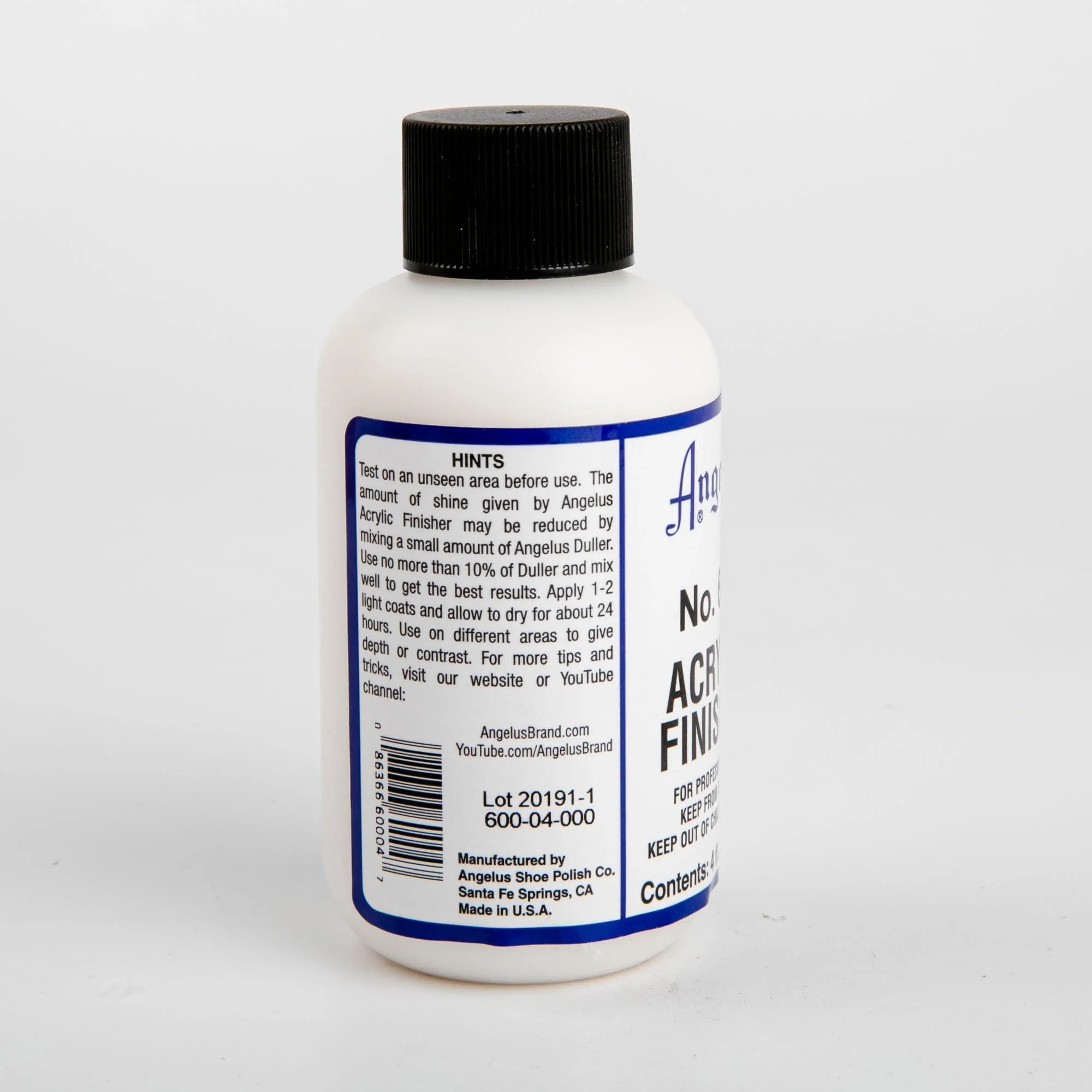 Angelus Acrylic Flexible Clear Finish #600 (4 Oz) 118Ml - Image 2