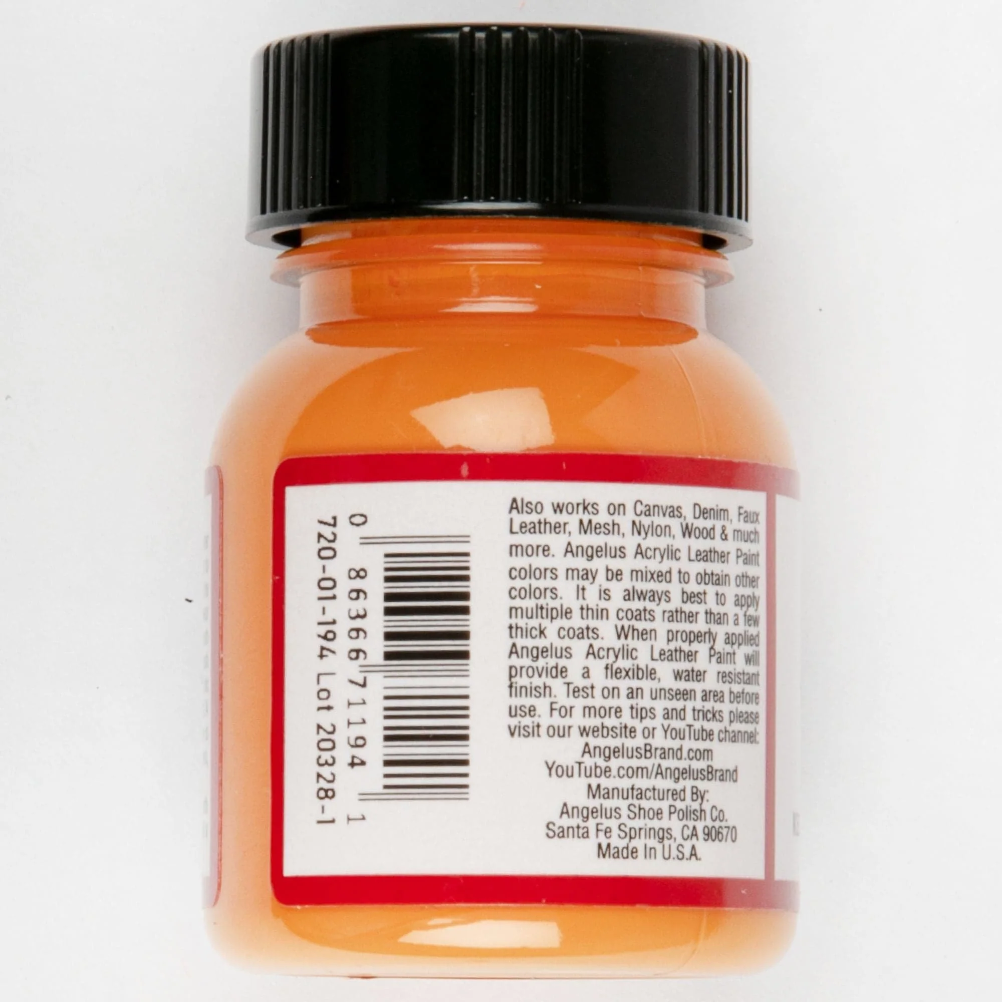 Angelus Acrylic Paint Caramel #194 29Ml Use On Leather, Vinyl Or Fabric - Image 2