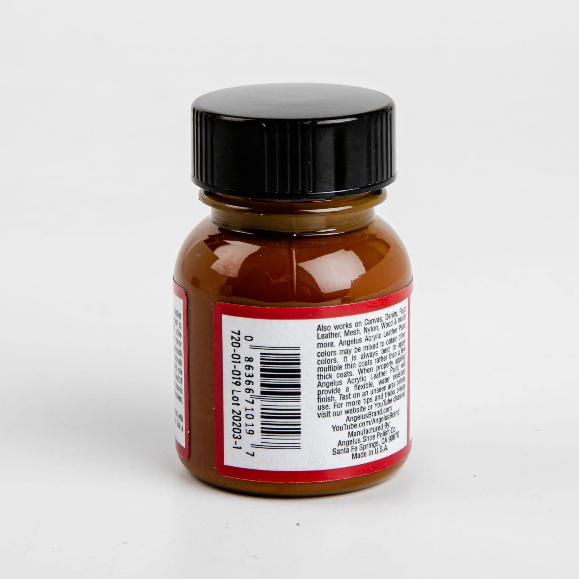 Angelus Acrylic Paint English Tan #019 29Ml Use On Leather, Vinyl Or Fabric - Image 2