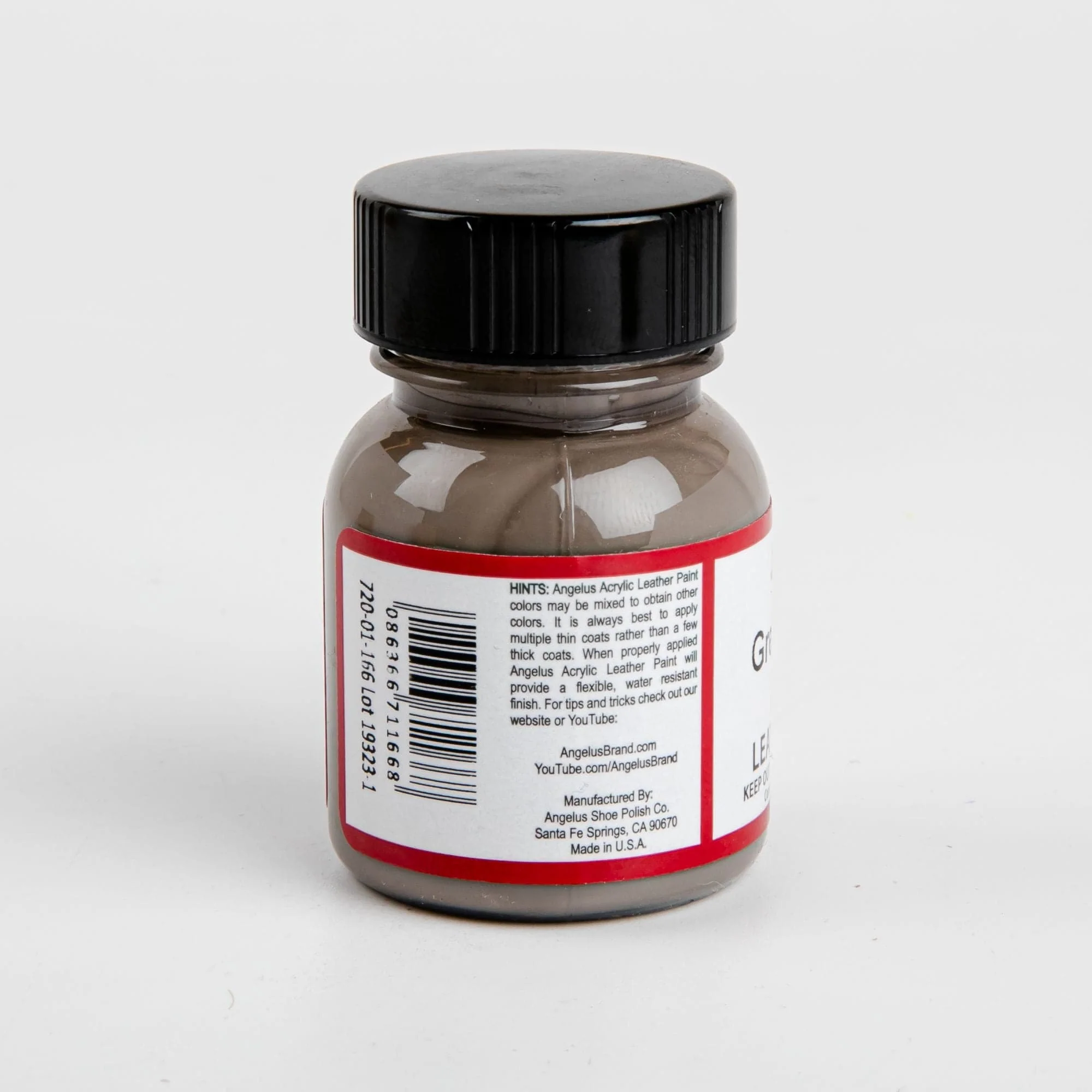 Angelus Acrylic Paint Grey Taupe #166 29Ml Use On Leather, Vinyl Or Fabric - Image 2