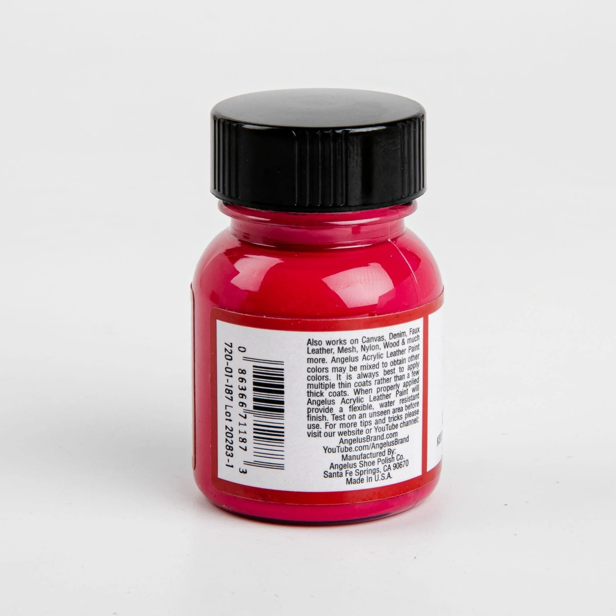 Angelus Acrylic Paint Magenta #187 29Ml Use On Leather, Vinyl Or Fabric - Image 2