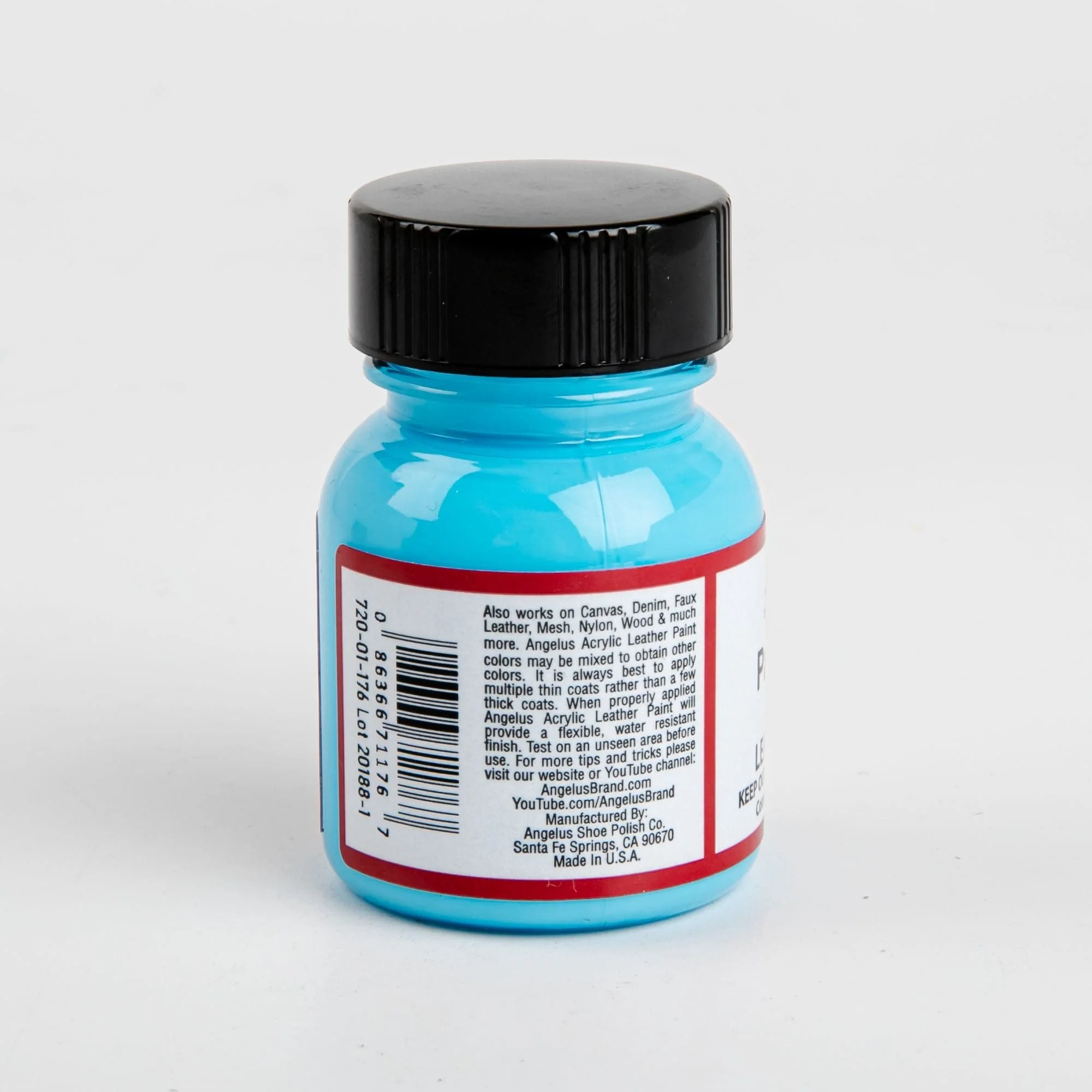Angelus Acrylic Paint Pale Blue #176 29Ml Use On Leather, Vinyl Or Fabric - Image 2