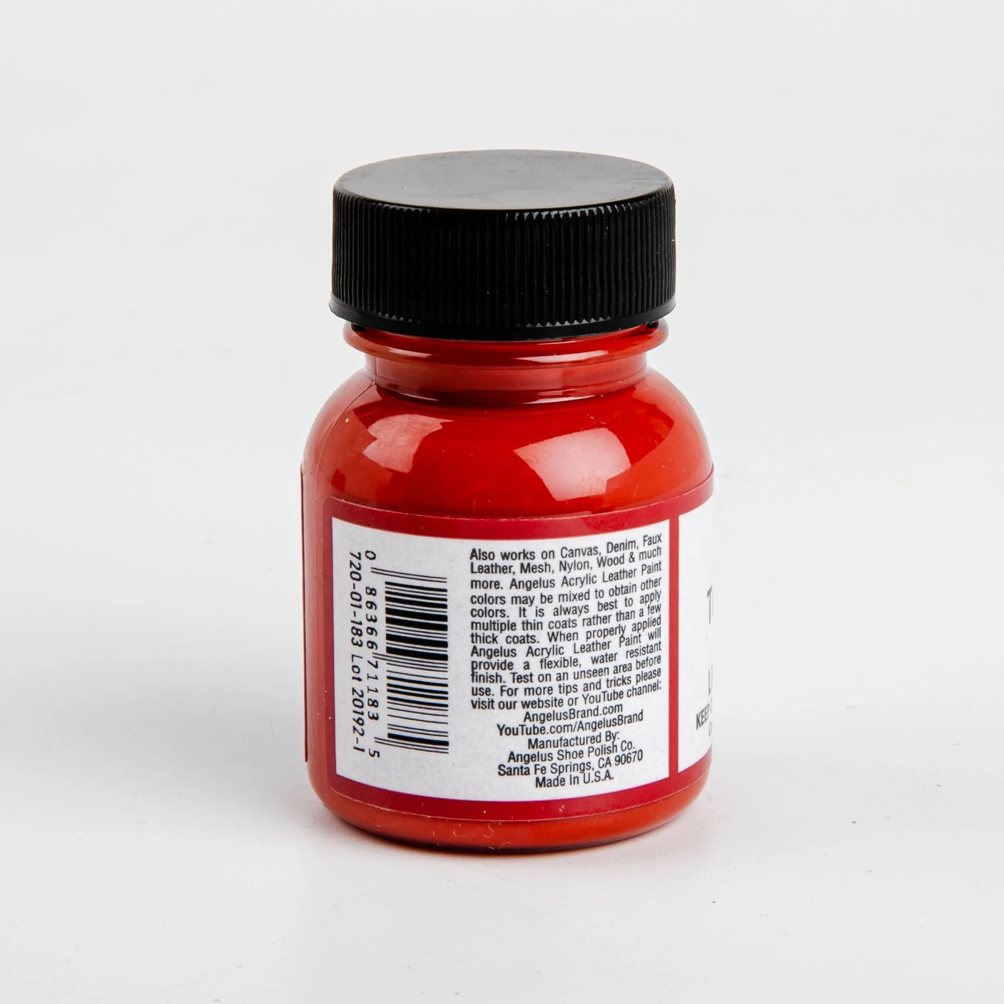 Angelus Acrylic Paint Terracotta Red #183 29Ml Use On Leather, Vinyl Or Fabric - Image 2