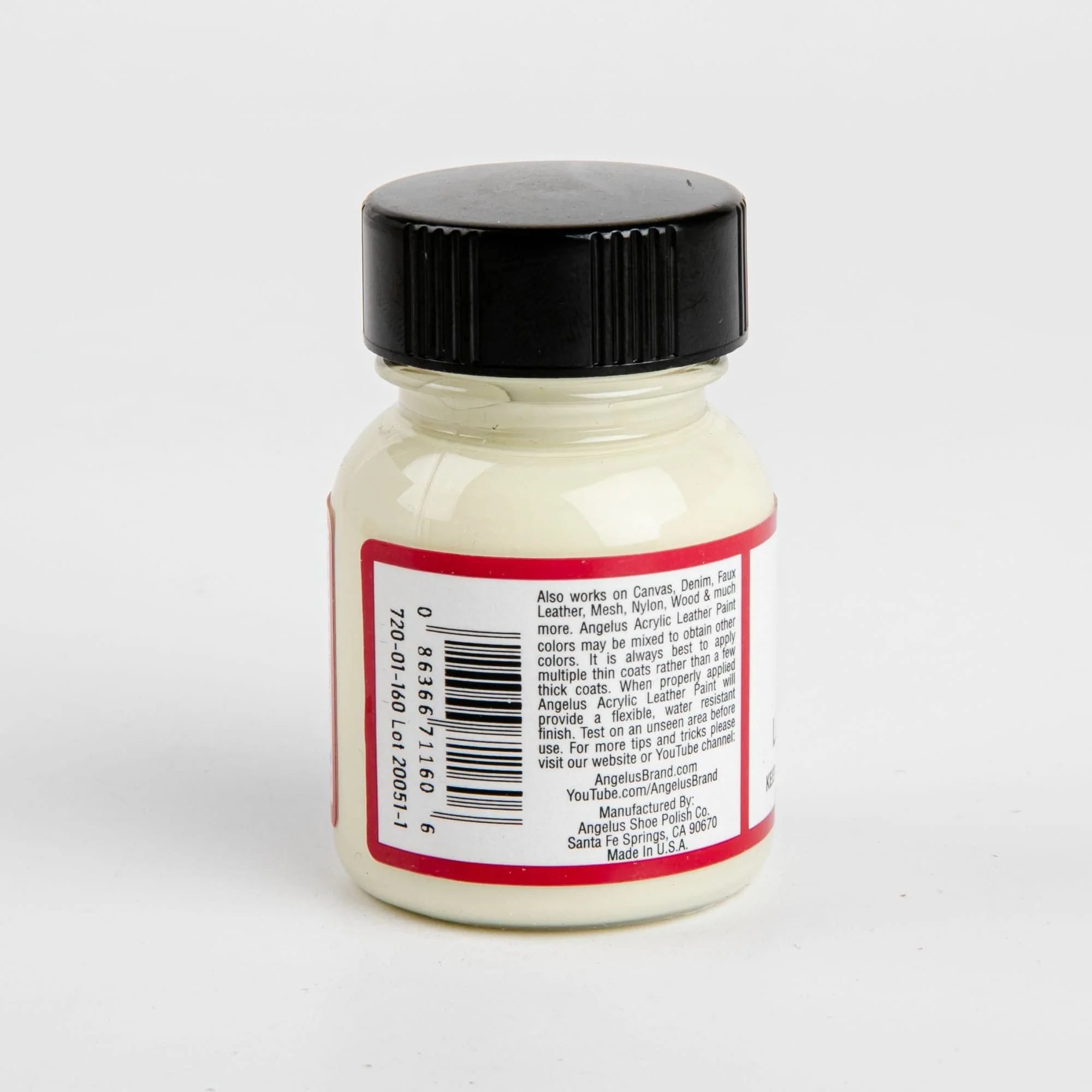 Angelus Acrylic Paint Vanilla #160 29Ml Use On Leather, Vinyl Or Fabric - Image 2
