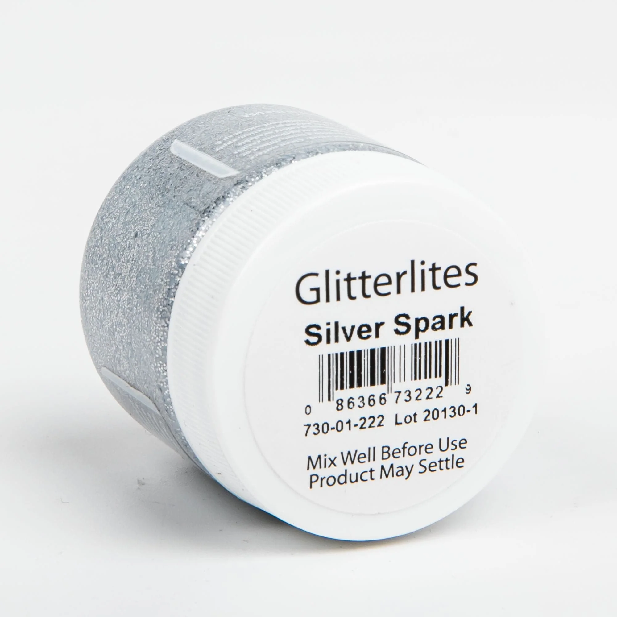 Angelus Glitterlite Acrylic Paint Silver Spark #222 Paint 29Ml - Image 2