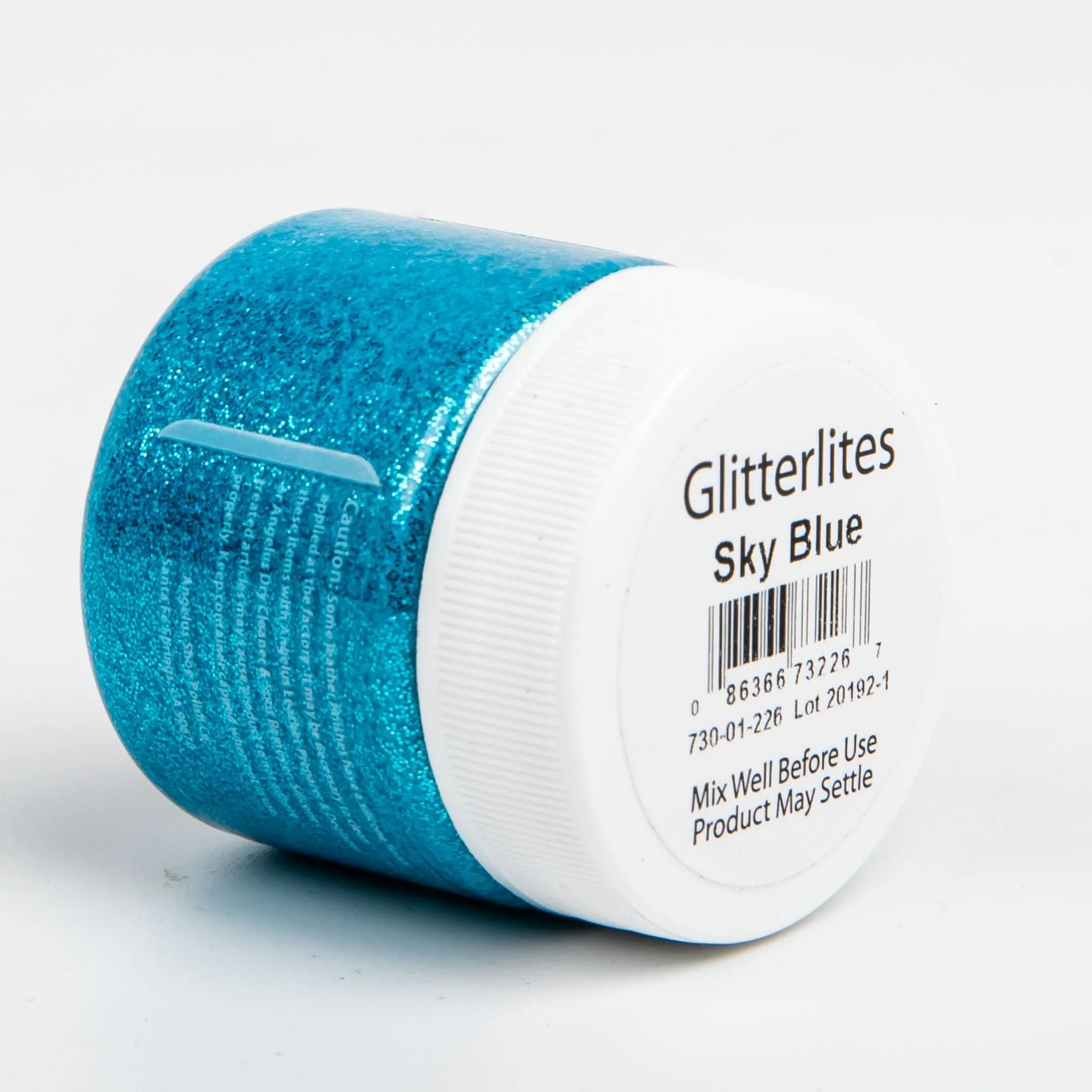 Angelus Glitterlite Acrylic Paint Sky Blue #226 Paint 29Ml - Image 2