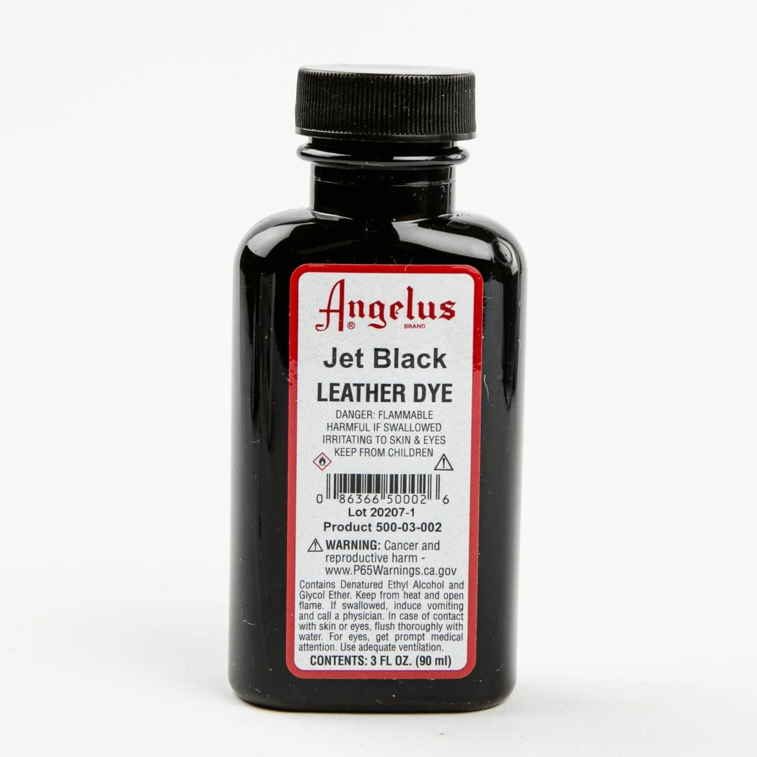 Angelus Leather Dye Jet Black #002 3Oz/88.72Ml - Image 2