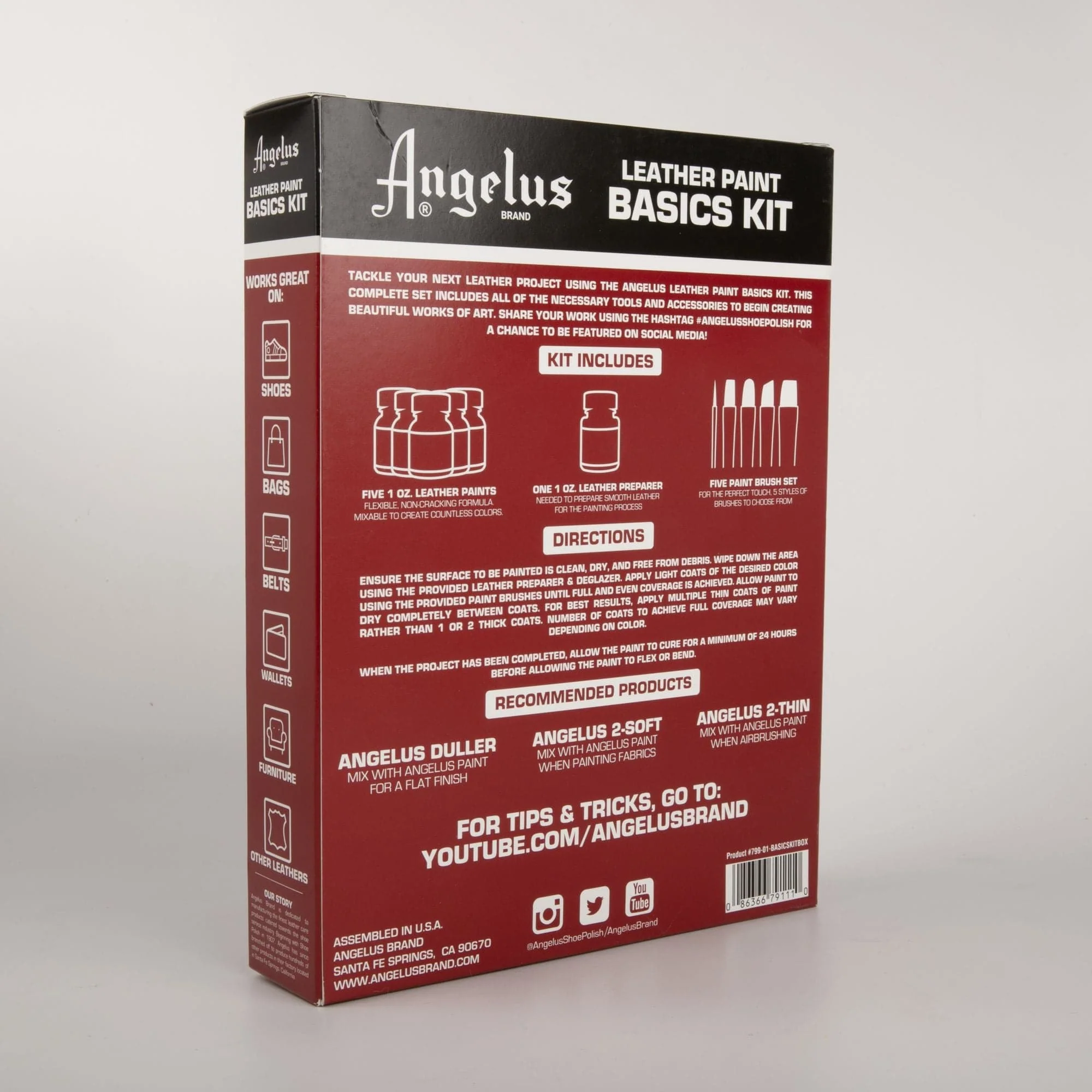 Angelus Leather Paint Basics Kit - Image 2