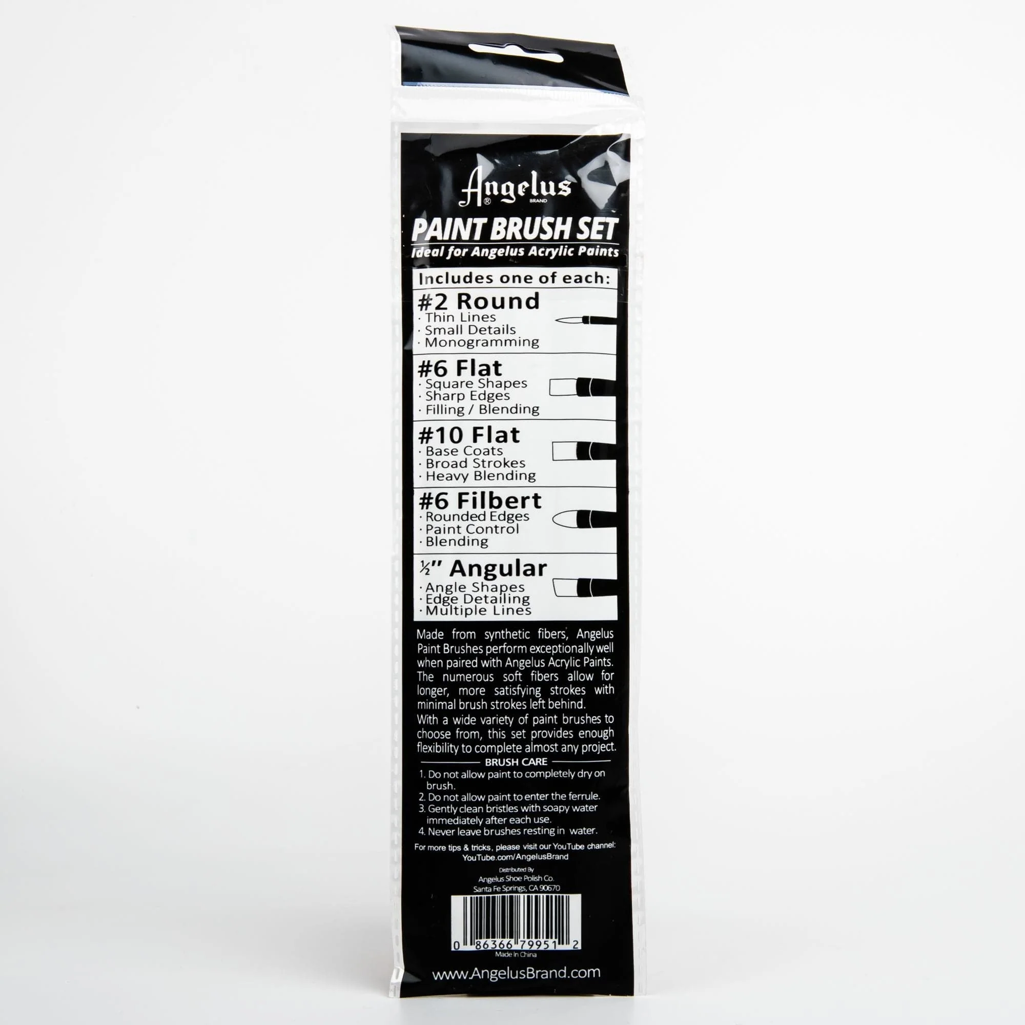Angelus Paint Brush Set 5 Piece - Image 2