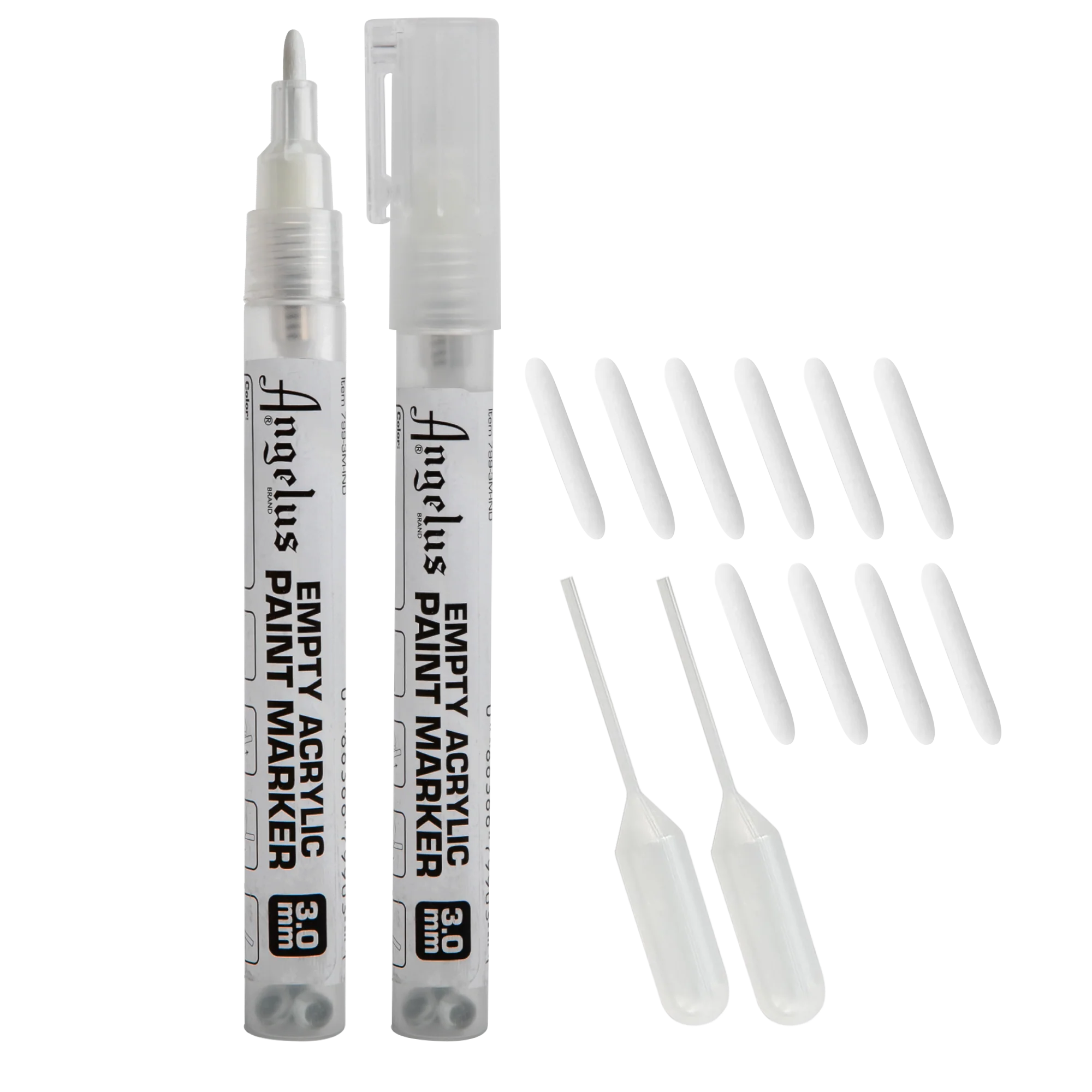 Angelus Empty Acrylic Paint Marker Set 3.0mm - Image 2