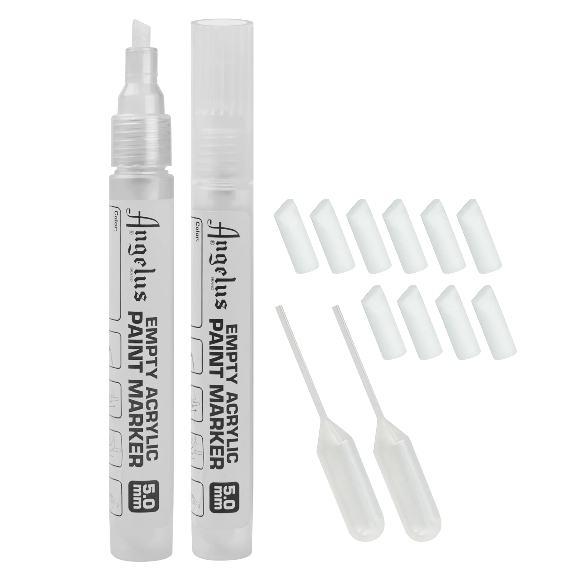 Angelus Empty Acrylic Paint Marker Set 5.0mm - Image 2