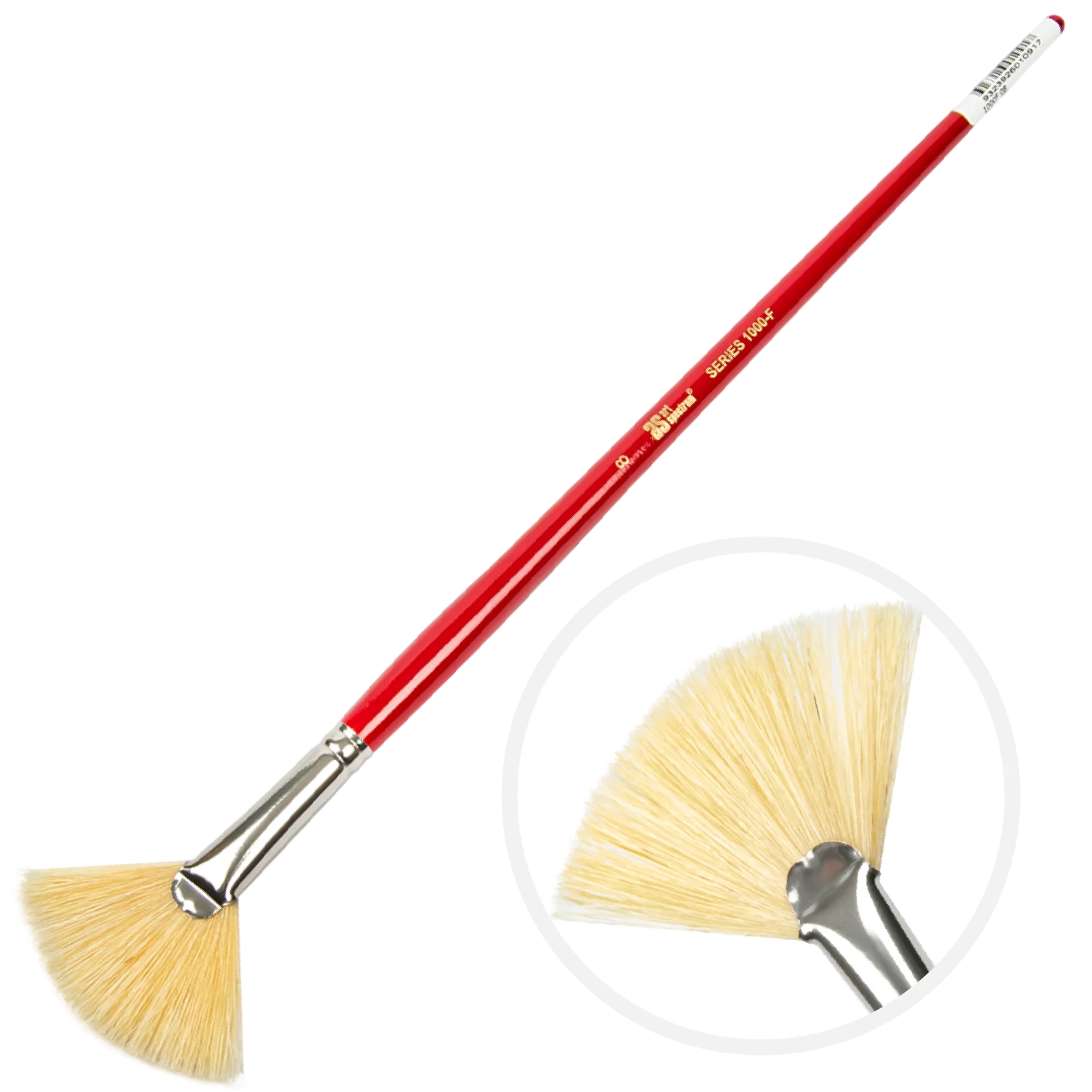 Art Spectrum Brush Series 1000 Interlocked Hog Bristle - Fan Size - 8