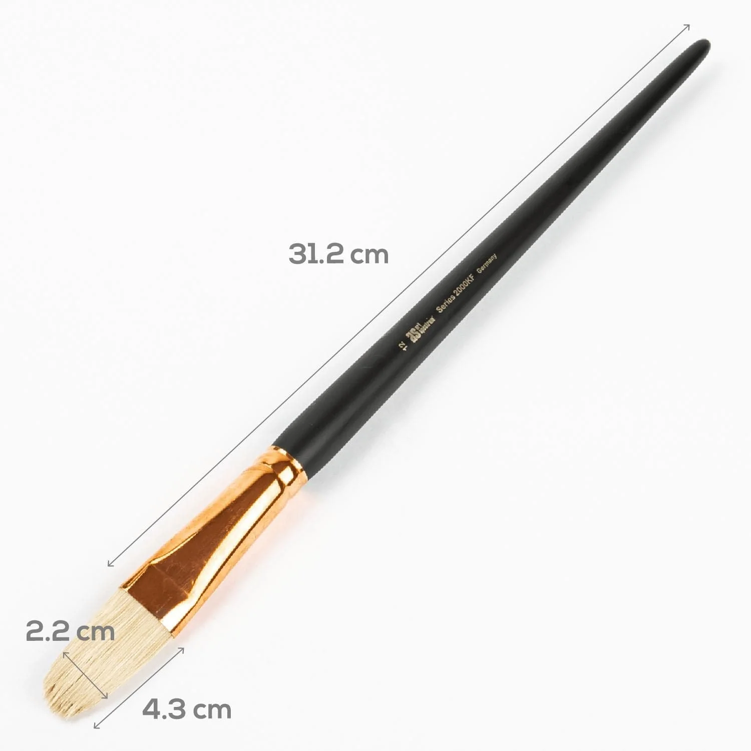 Art Spectrum Brush Series 2000 Interlocked Chungking Bristle - Filbert Size - 12 - Image 4