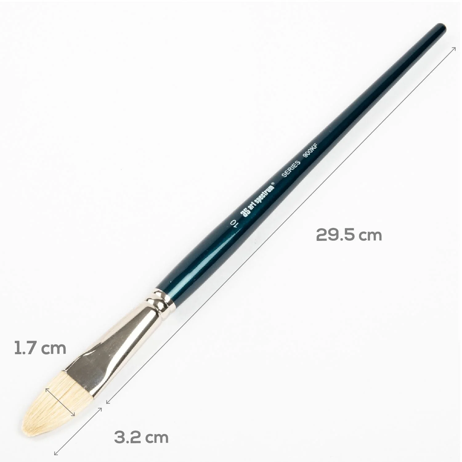 Art Spectrum Brush Series 900 Interlocked Hog Bristle - Filbert Size - 10 - Image 2