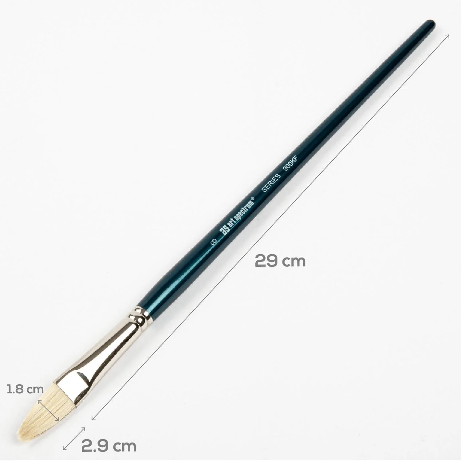 Art Spectrum Brush Series 900 Interlocked Hog Bristle - Filbert Size - 8 - Image 2