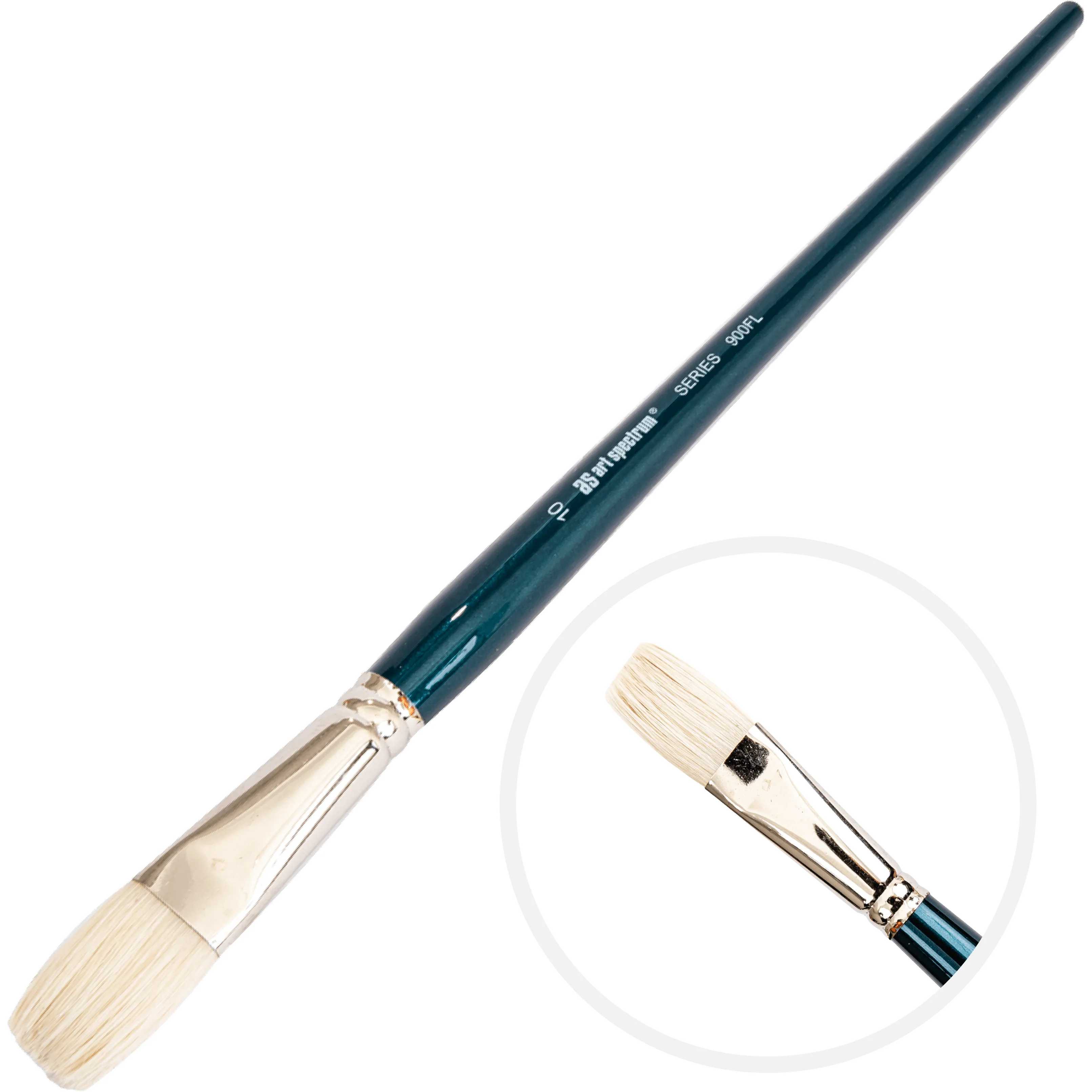 Art Spectrum Brush Series 900 Interlocked Hog Bristle - Flat Size - 10