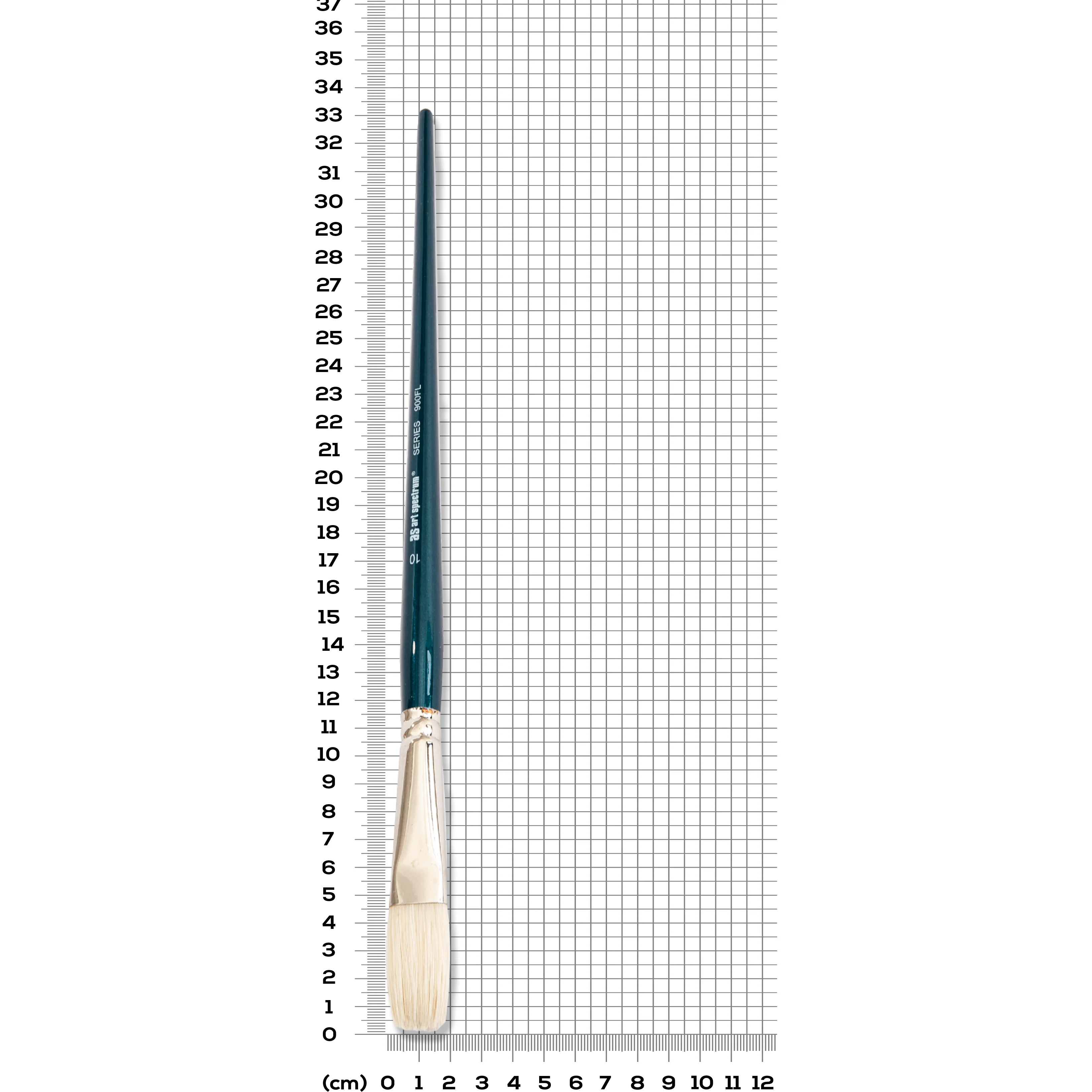 Art Spectrum Brush Series 900 Interlocked Hog Bristle - Flat Size - 10 - Image 6