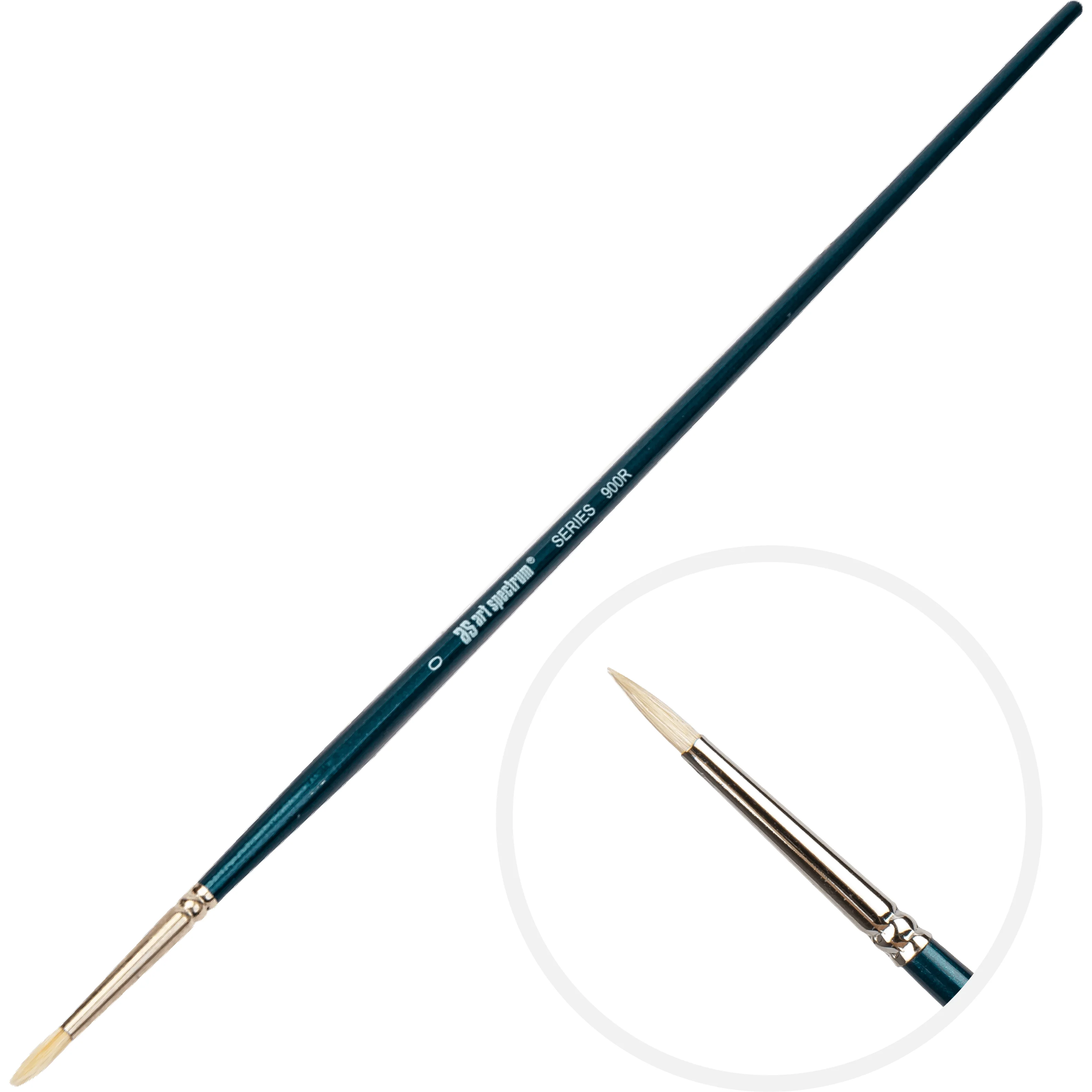 Art Spectrum Brush Series 900 Interlocked Hog Bristle - Round Size - 0