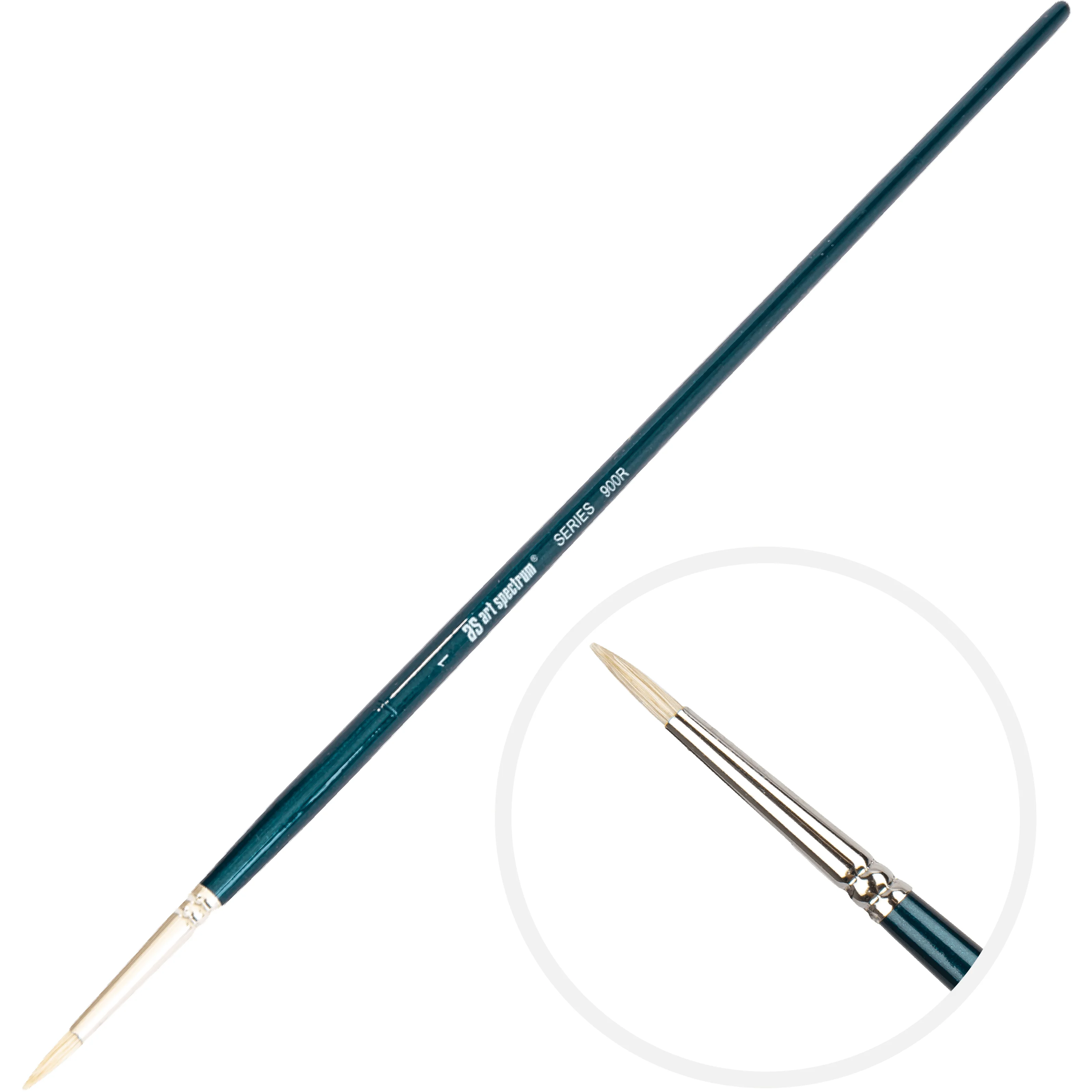Art Spectrum Brush Series 900 Interlocked Hog Bristle - Round Size - 1