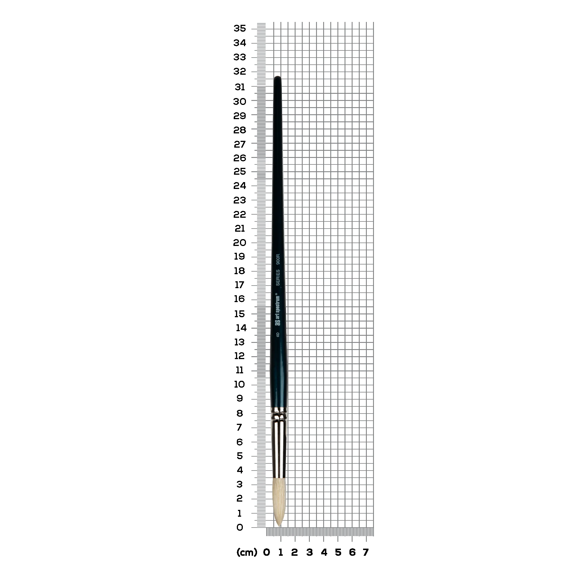 Art Spectrum Brush Series 900 Interlocked Hog Bristle - Round Size - 8 - Image 6