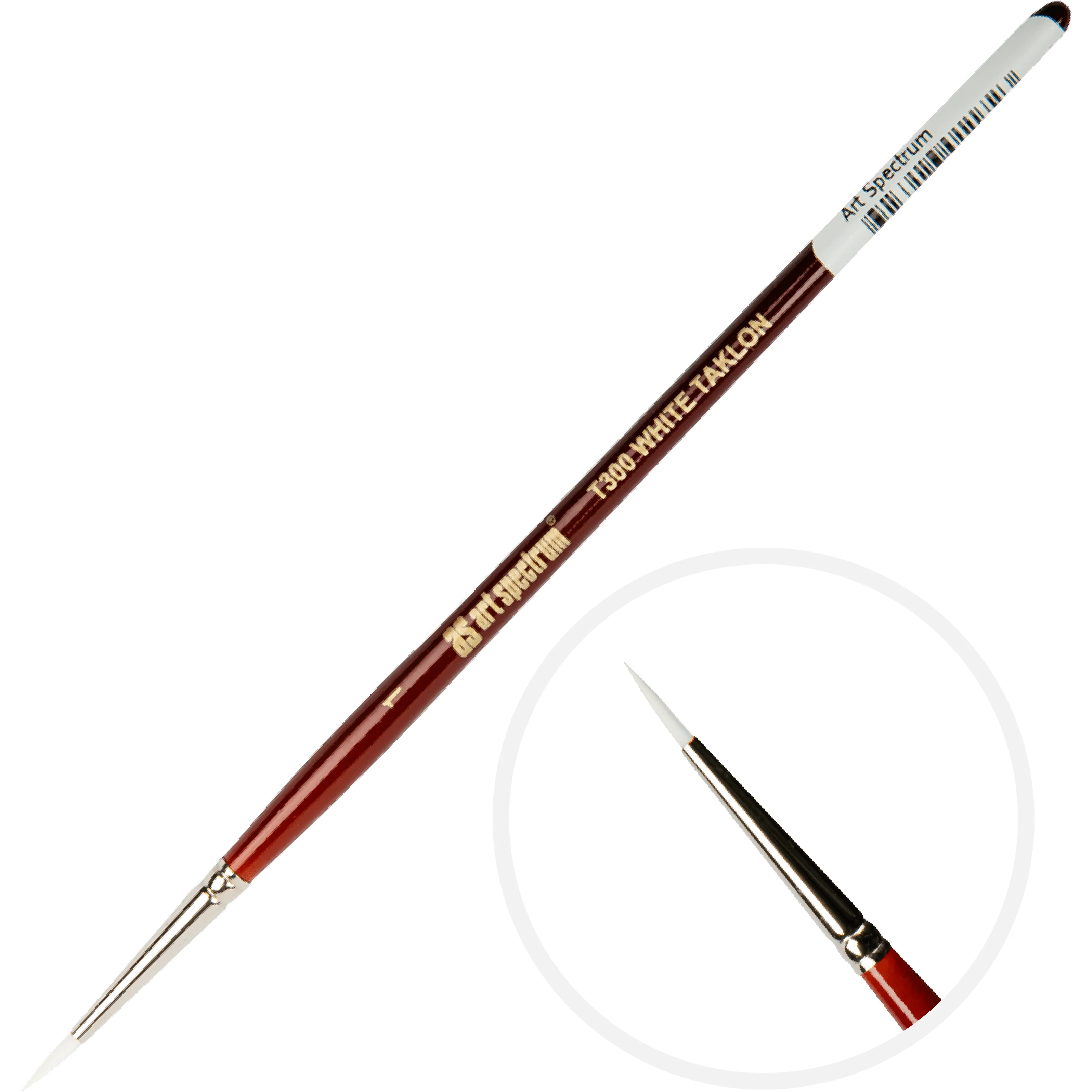 Art Spectrum Brush Series T300 White Taklon - Round Size - 1