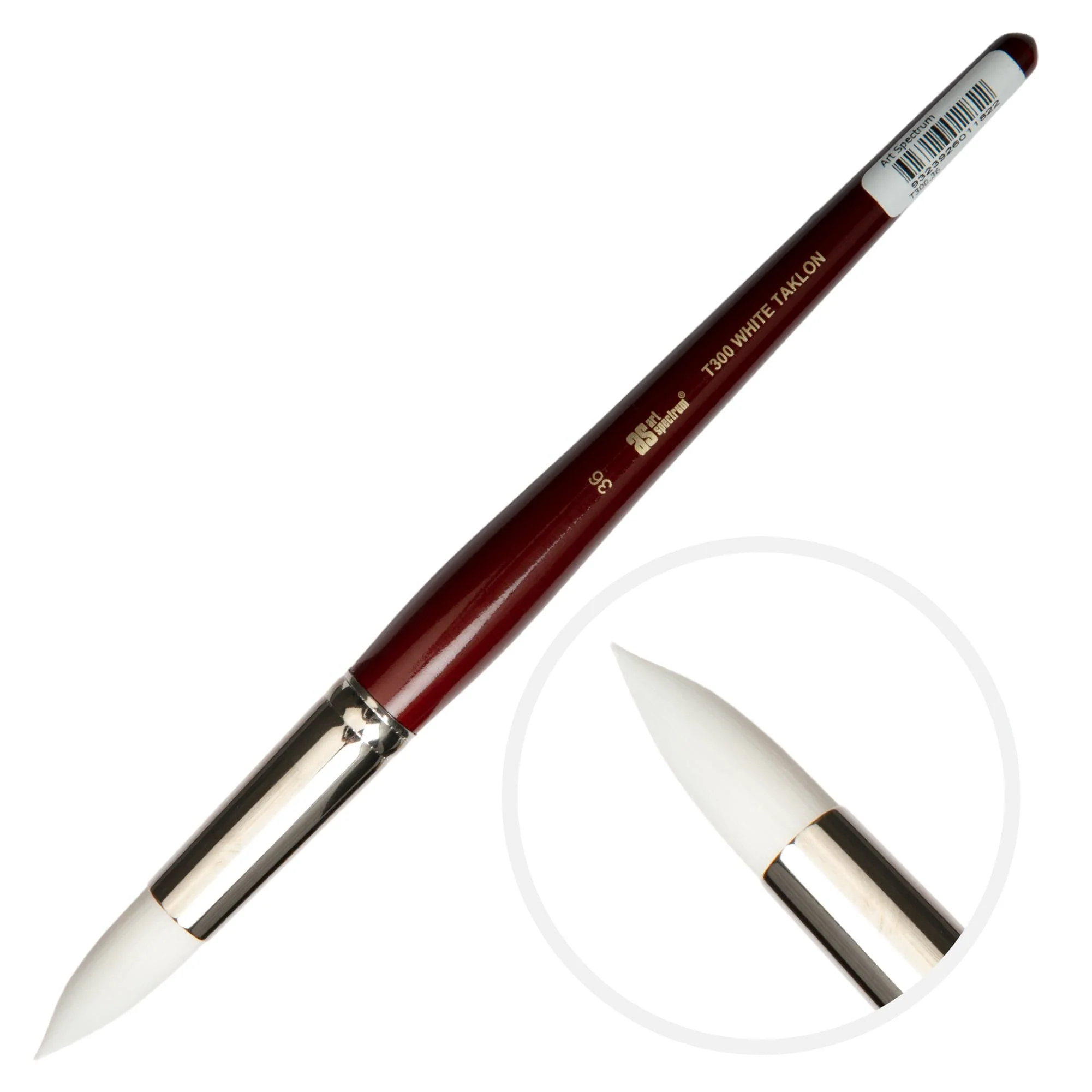 Art Spectrum Brush Series T300 White Taklon - Round Size - 36