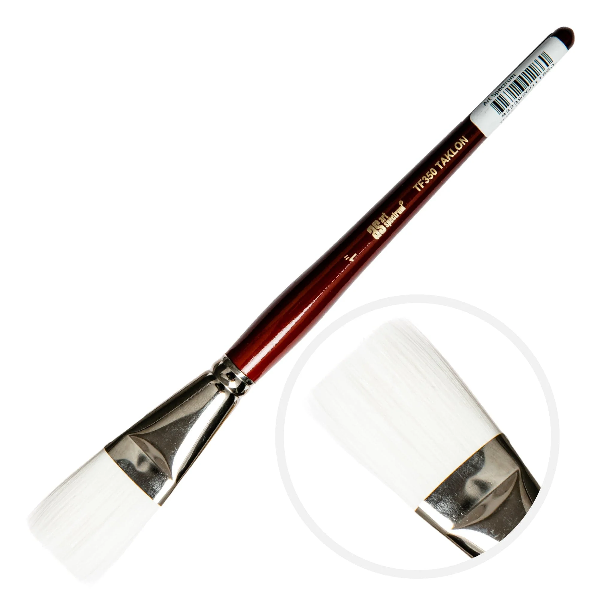 Art Spectrum Brush Series Tf350 White Taklon - Flat Size - 1"