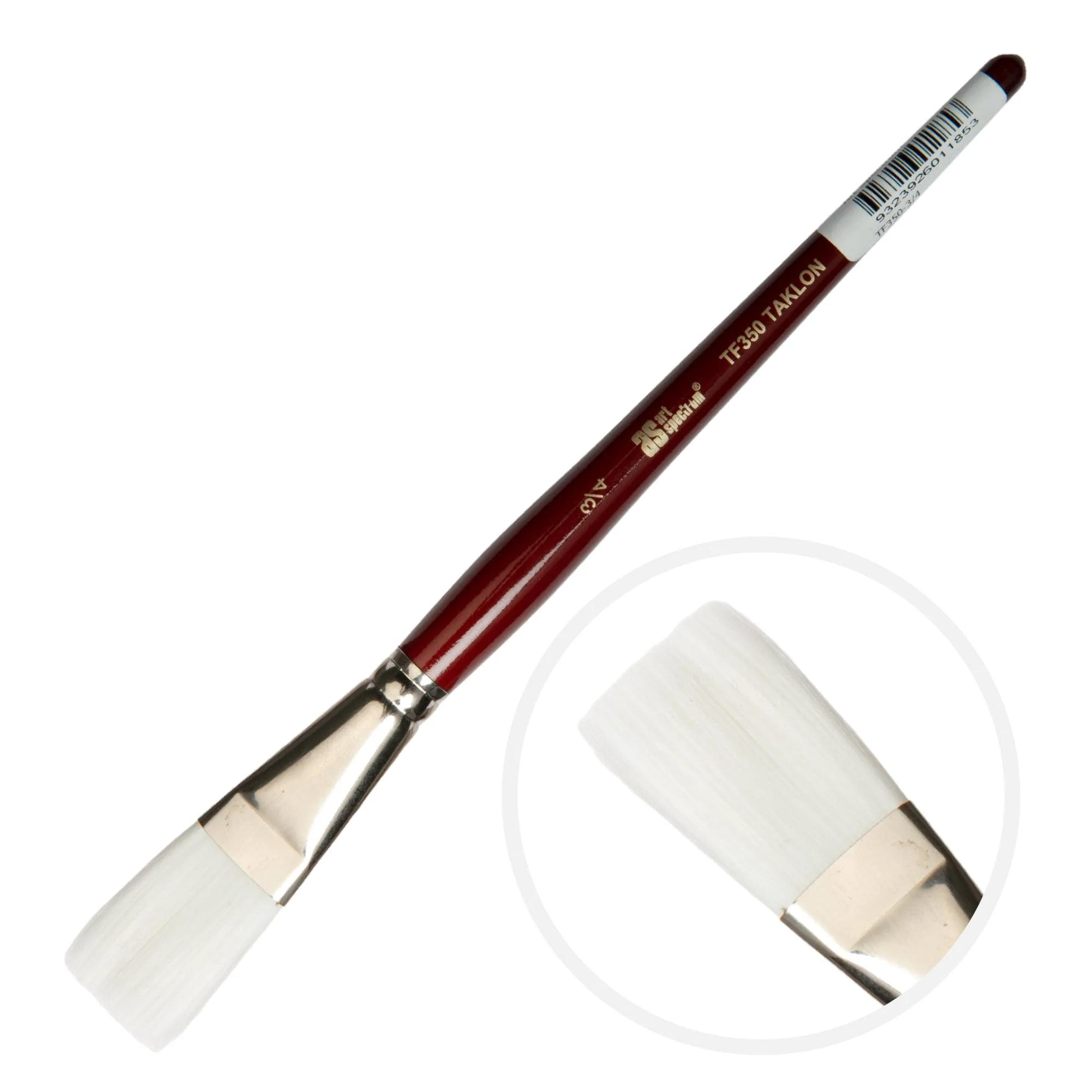 Art Spectrum Brush Series Tf350 White Taklon - Flat Size - 3/4"