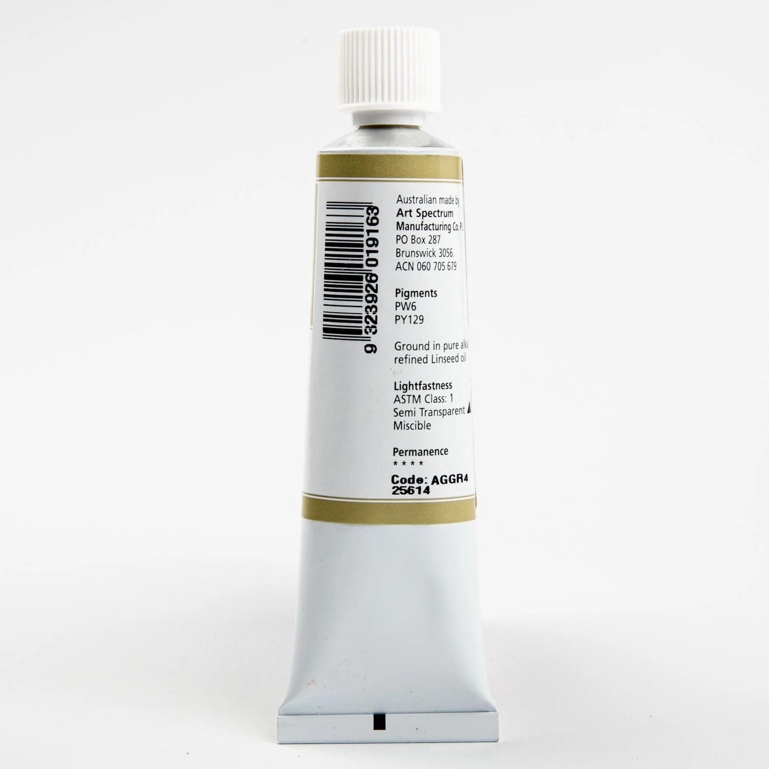 Art Spectrum Oil Paint 40mL Australian Green Grey S1 - Image 2