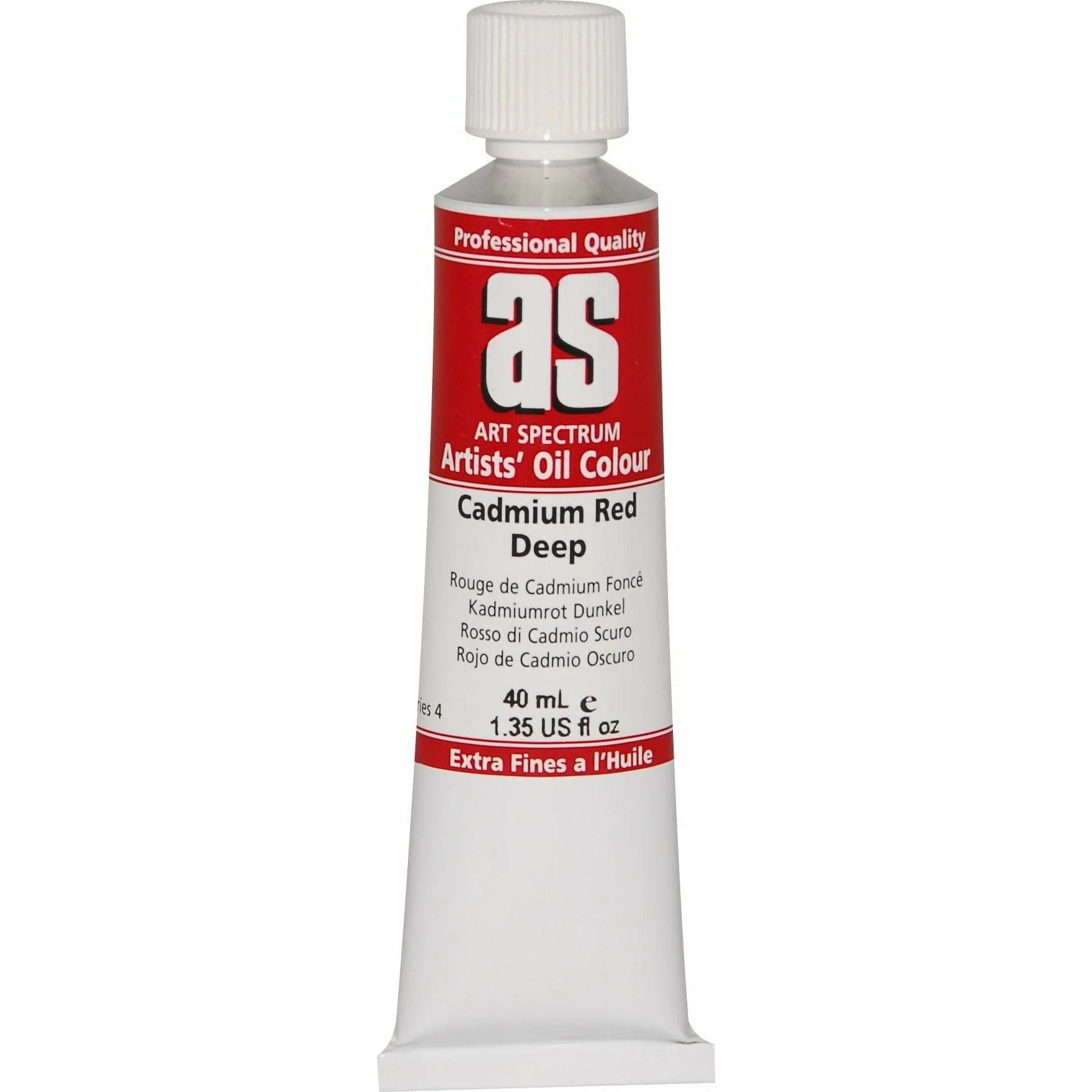 Art Spectrum Oil Paint 40mL Cadmium Red Deep S4