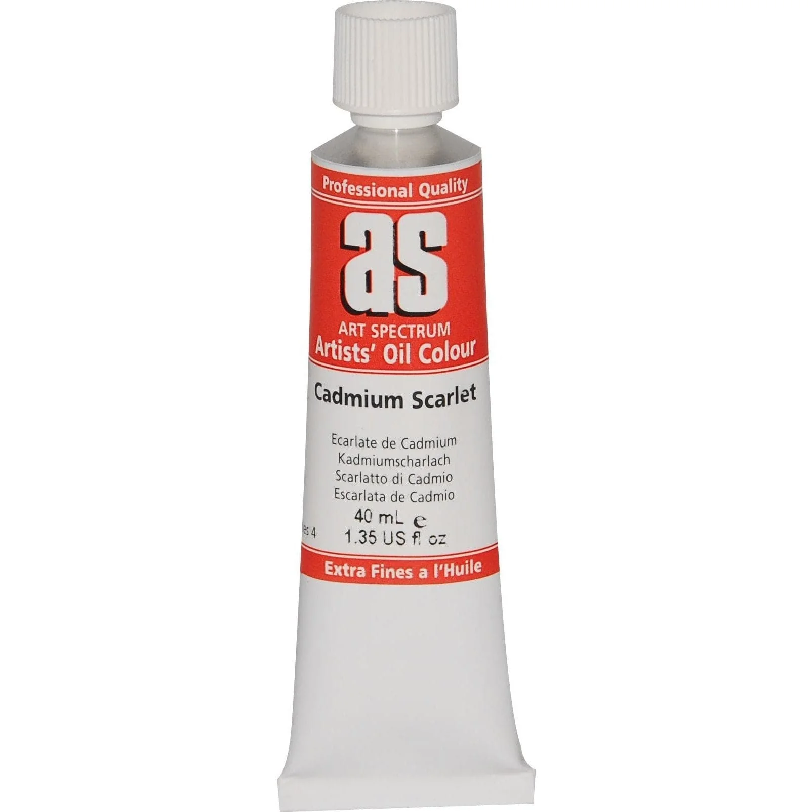 Art Spectrum Oil Paint 40mL Cadmium Scarlet S4