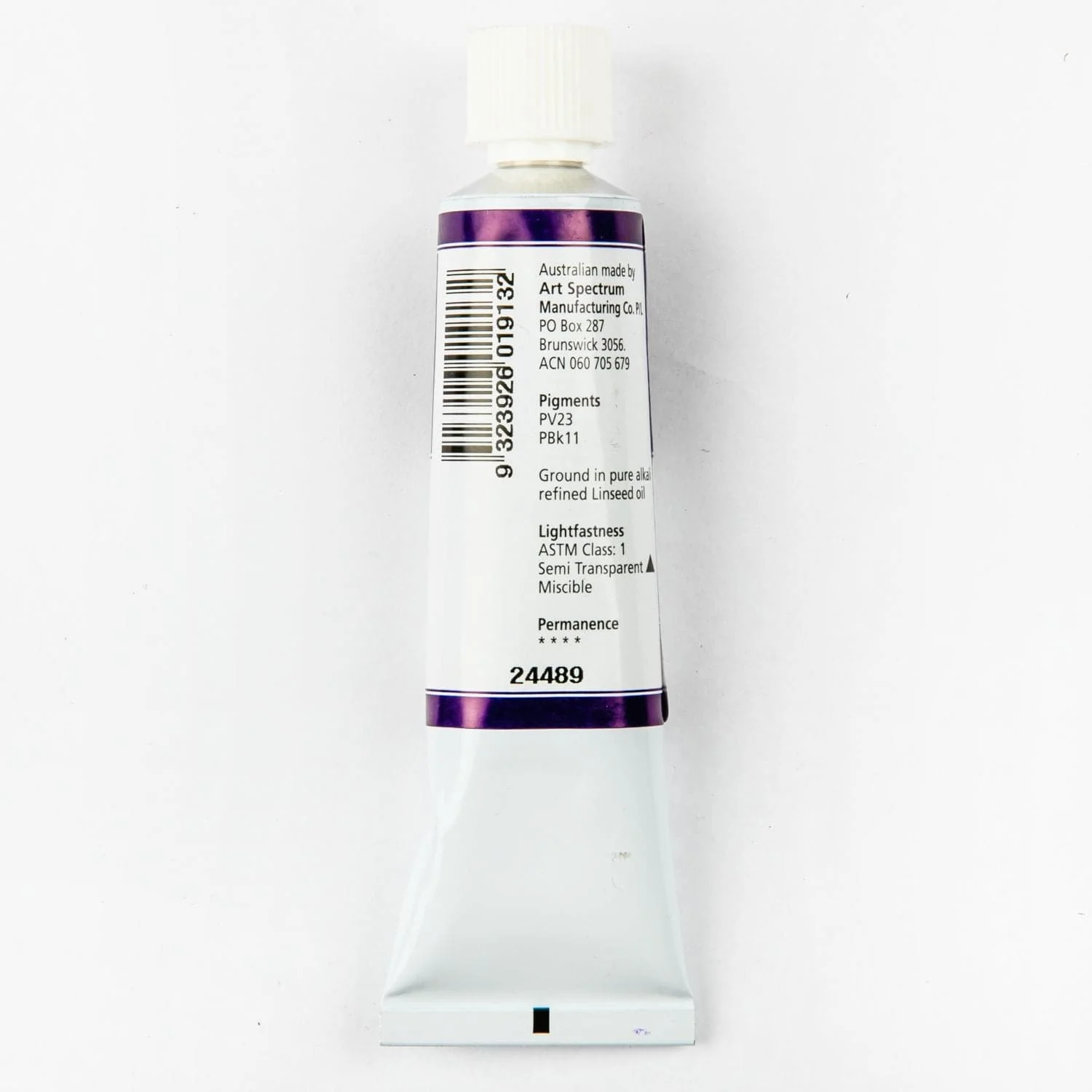 Art Spectrum Oil Paint 40mL Flinders Blue Violet Dark S3 - Image 2