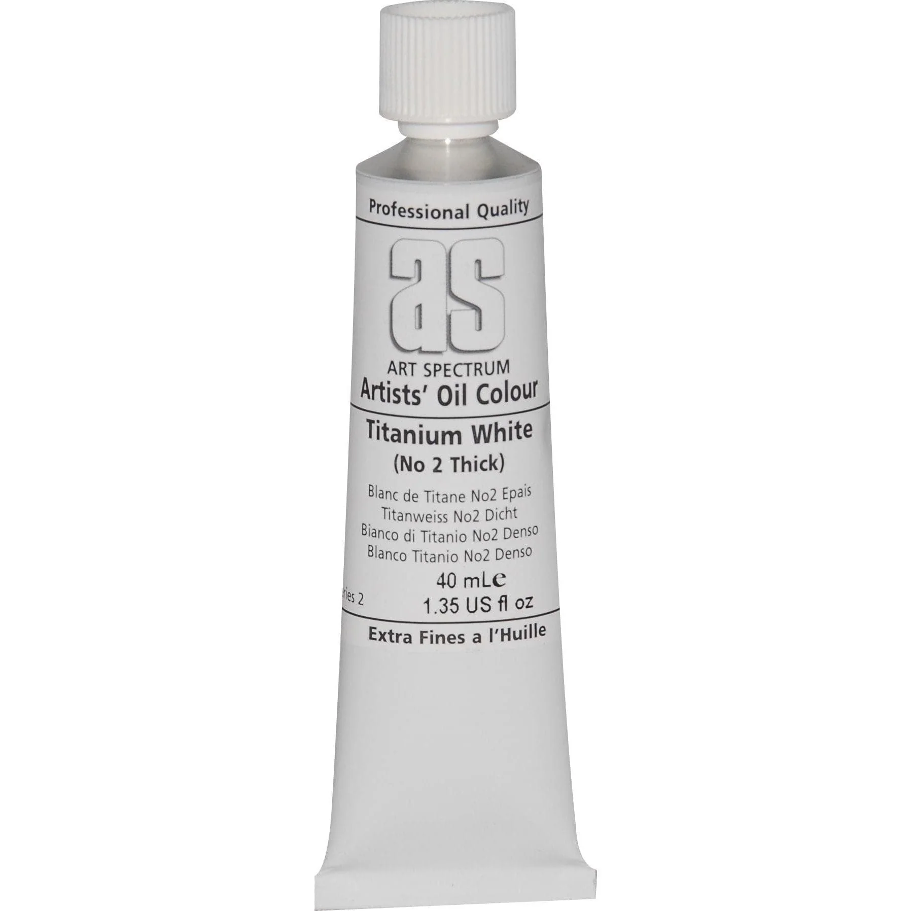 Art Spectrum Oil Paint 40mL Titanium White No.2 S2