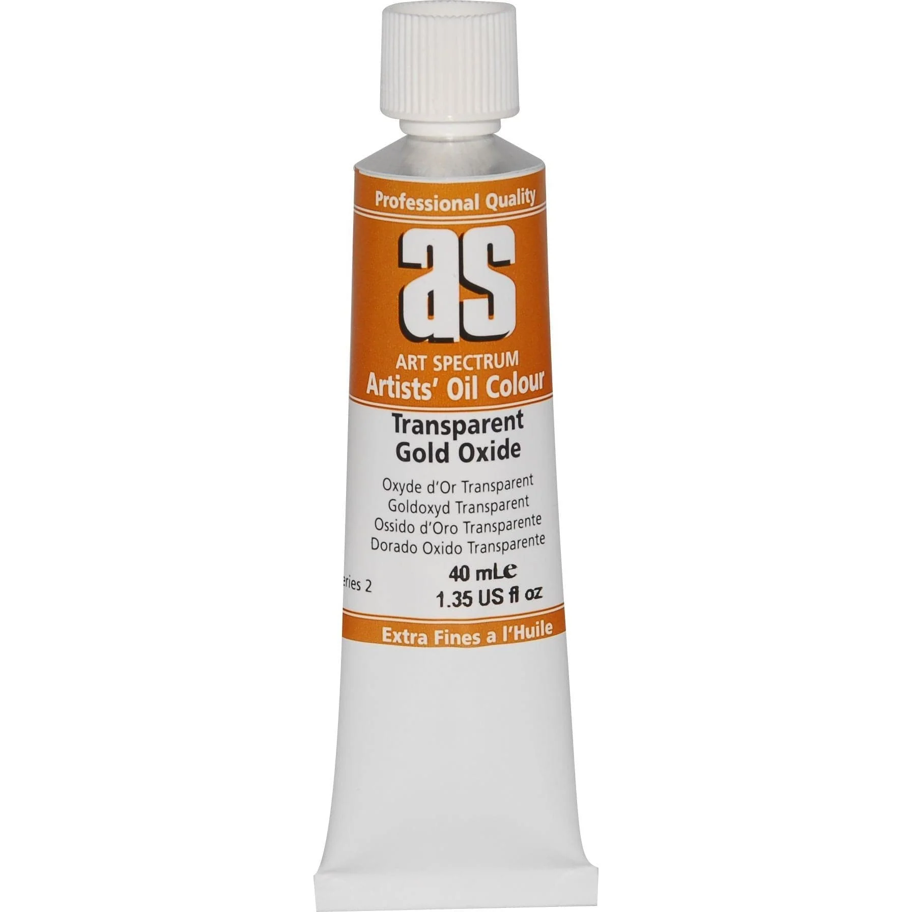 Art Spectrum Oil Paint 40mL Transparent Gold Oxide S2