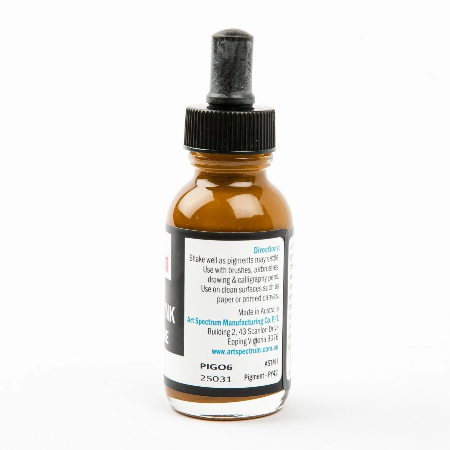 Art Spectrum Pigmented Ink 50mL Golden Ochre - Image 3